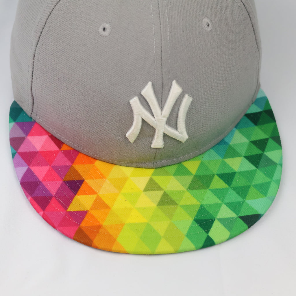 New Era 59FIFTY NY Yankees Spectrum Visor Fitted Thrifted Cap – Grey