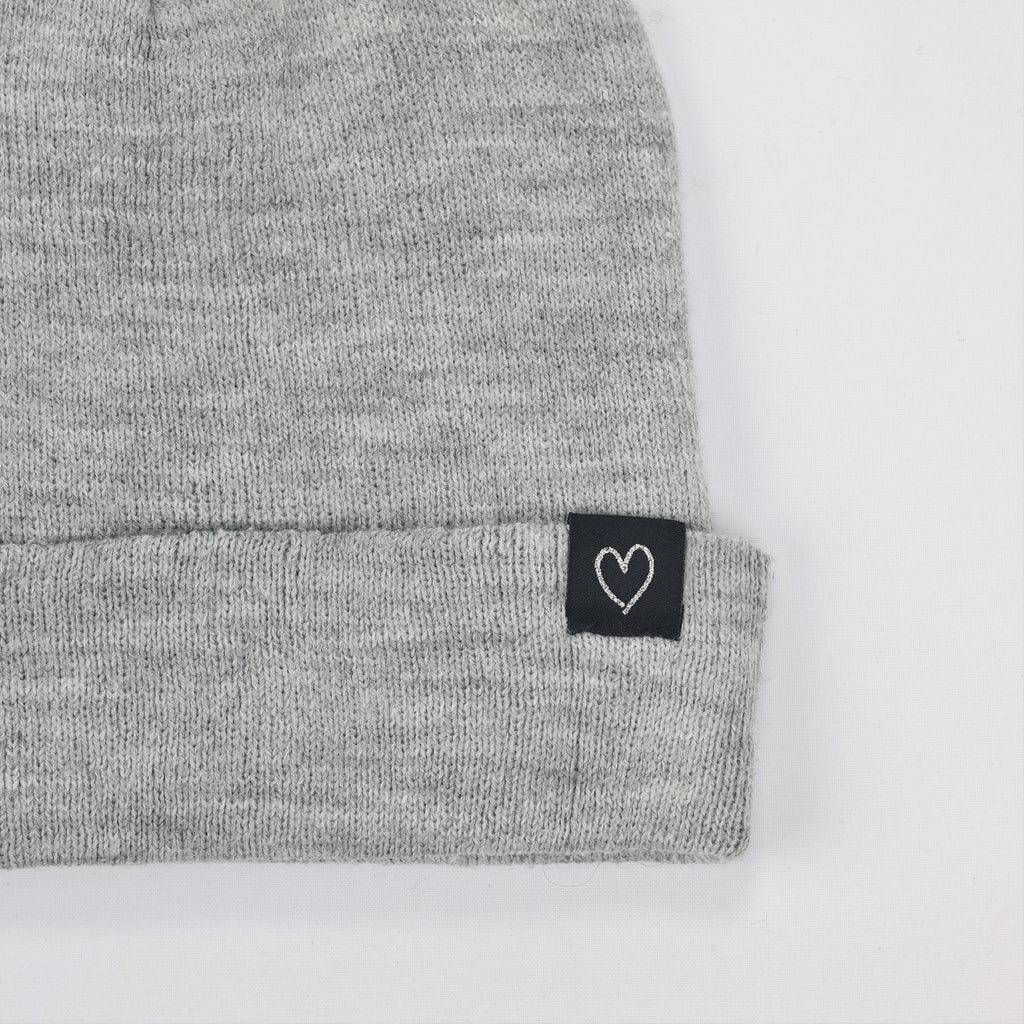 Official Sinsay Grey Melange Thrifted Beanie – Soft Everyday Winter Headwear