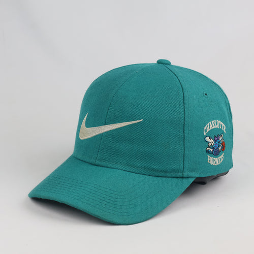 Classic Nike Team Sports Charlotte Hornets Cap - Thrifted Teal Green NBA Snapback