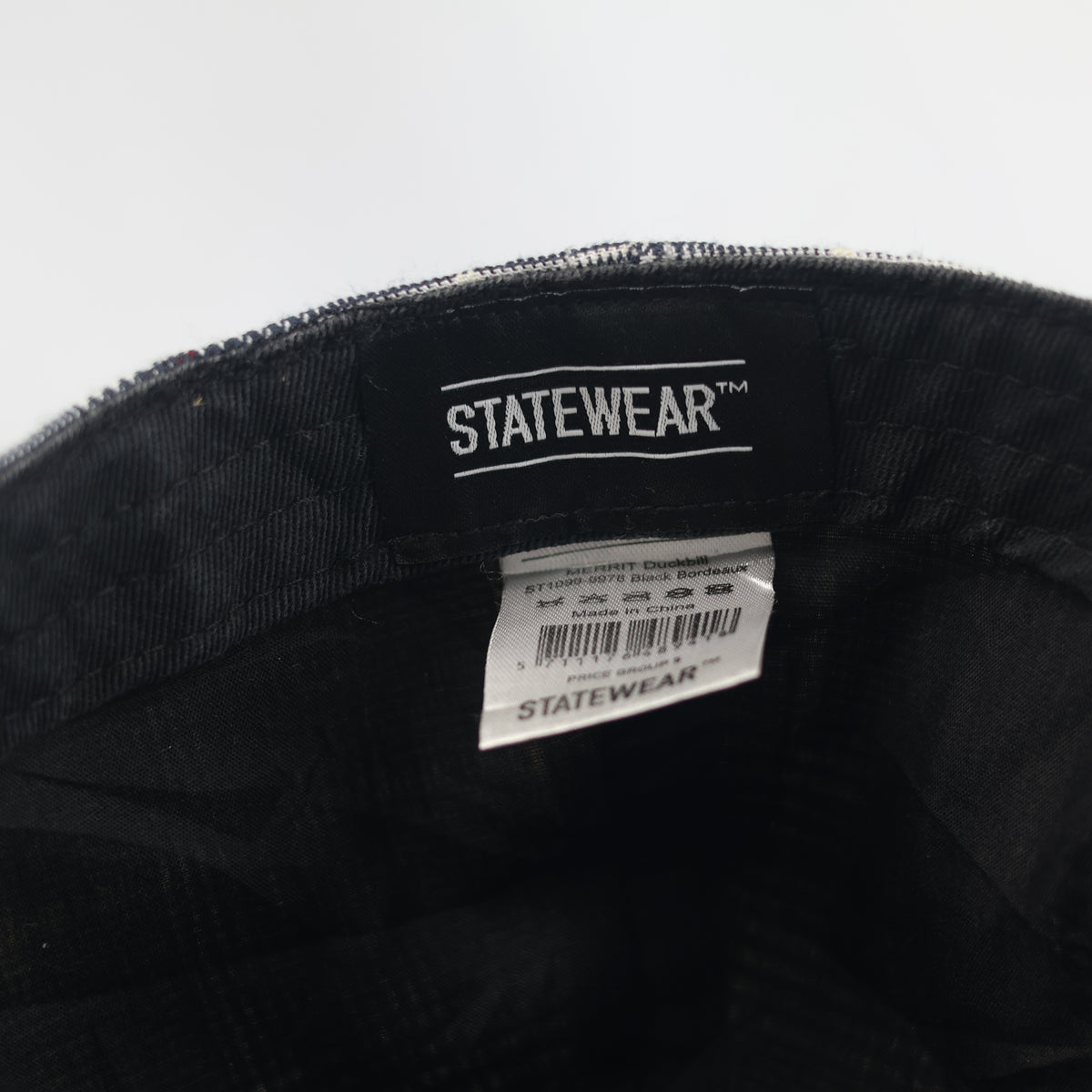 Thrifted Plaid Tweed Duckbill Newsboy Flat Cap | 10775