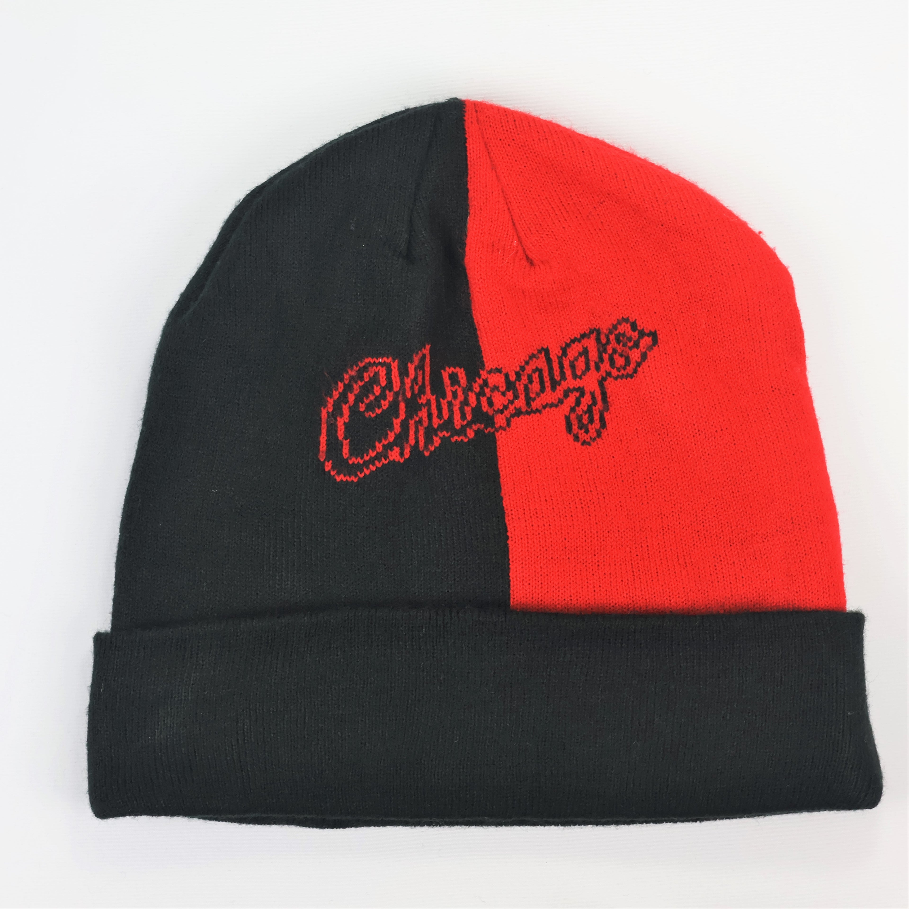 Official Mitchell & Ness Black Cuff Thrifted Beanie – Classic Script Streetwear Hat