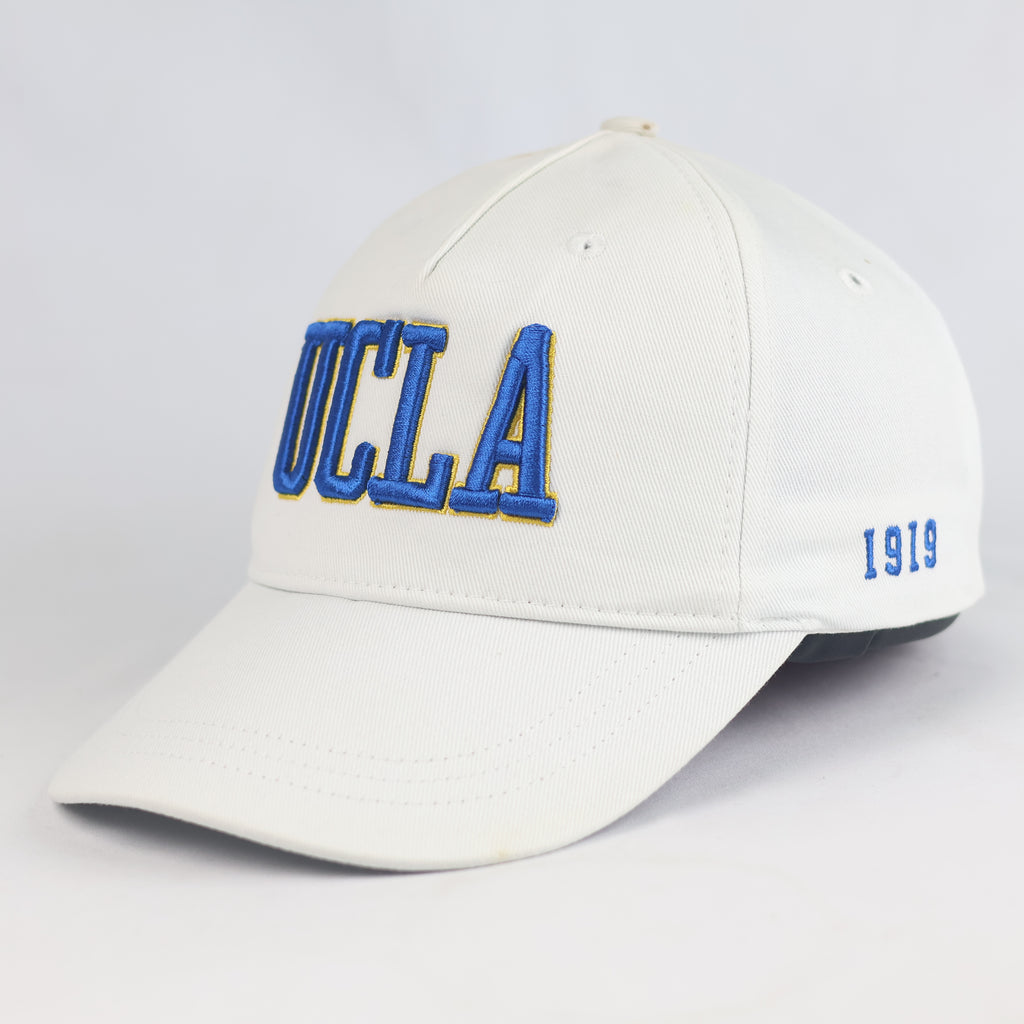 Thrifted UCLA Bruins 1919 White Vintage Baseball Dad Hat   | 10774