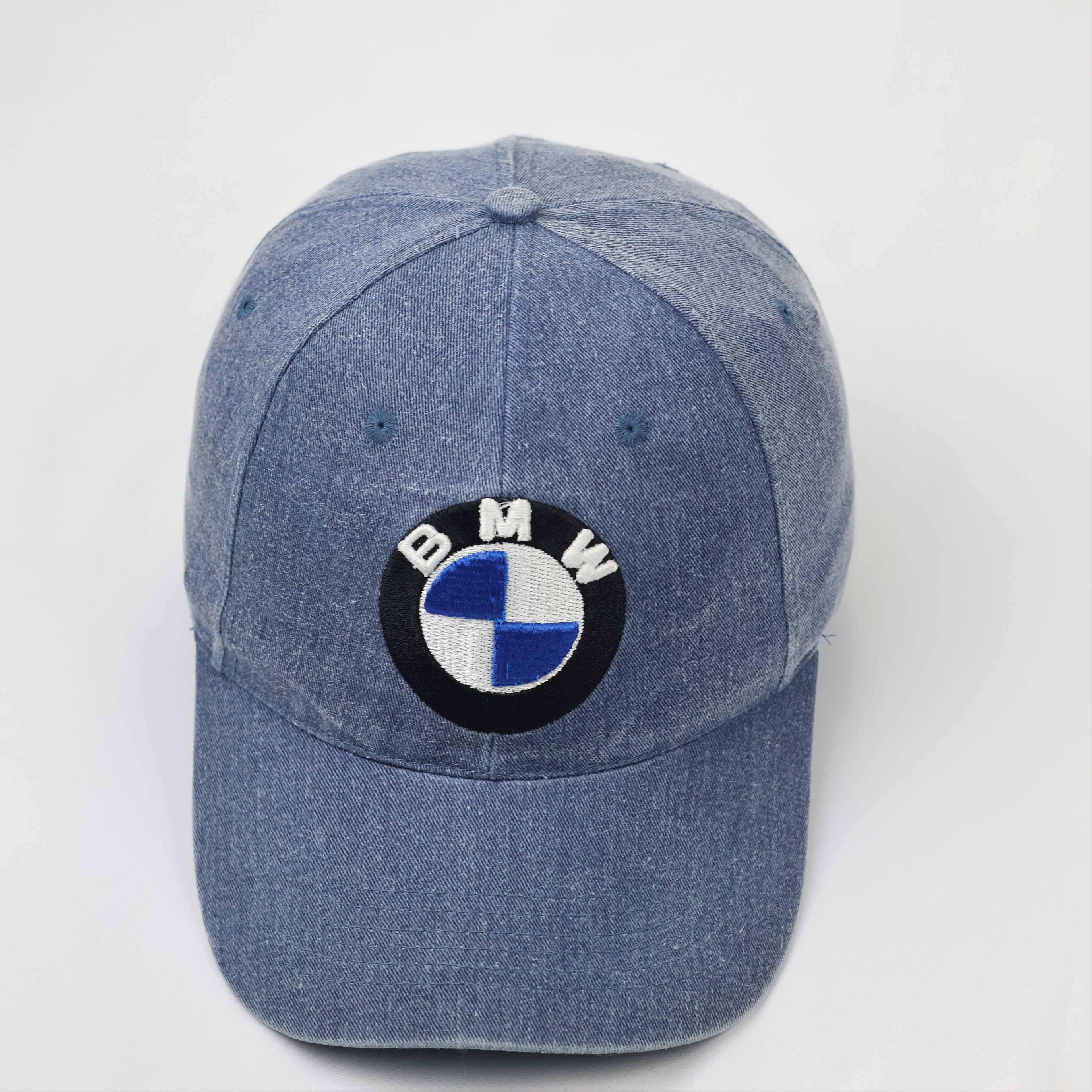 BMW Logo Washed Cotton Denim Hat – Thrifted Motors Sport Cap