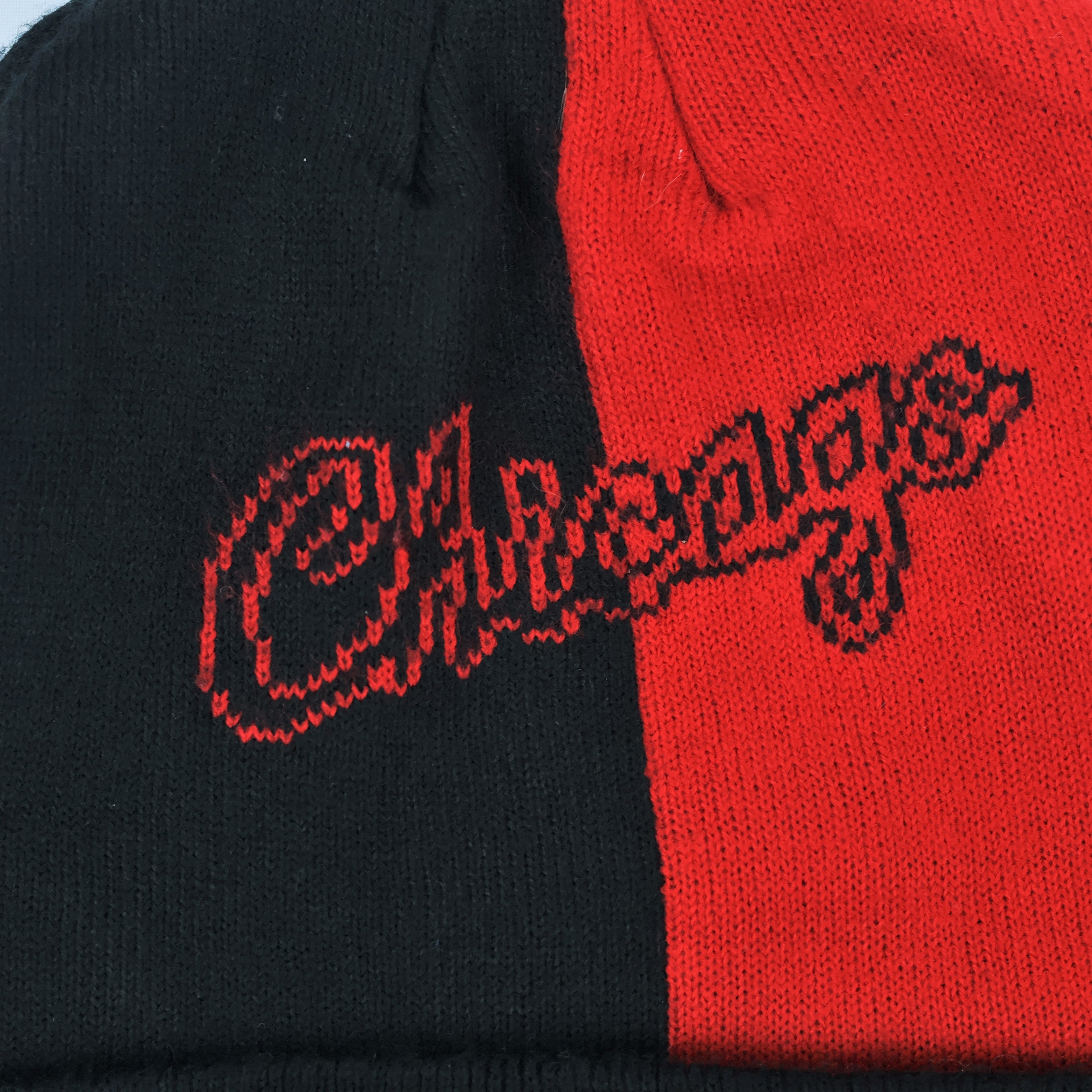 Official Mitchell & Ness Black Cuff Thrifted Beanie – Classic Script Streetwear Hat