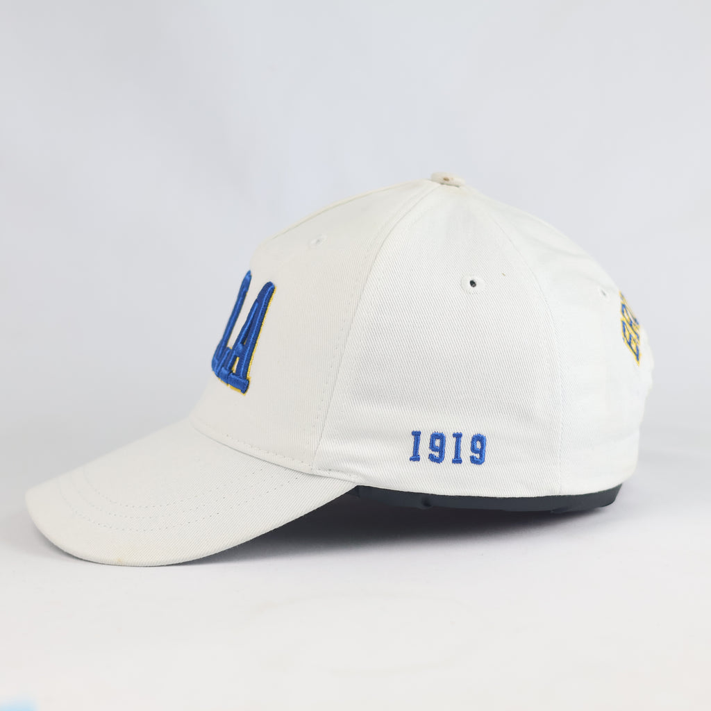Thrifted UCLA Bruins 1919 White Vintage Baseball Dad Hat   | 10774