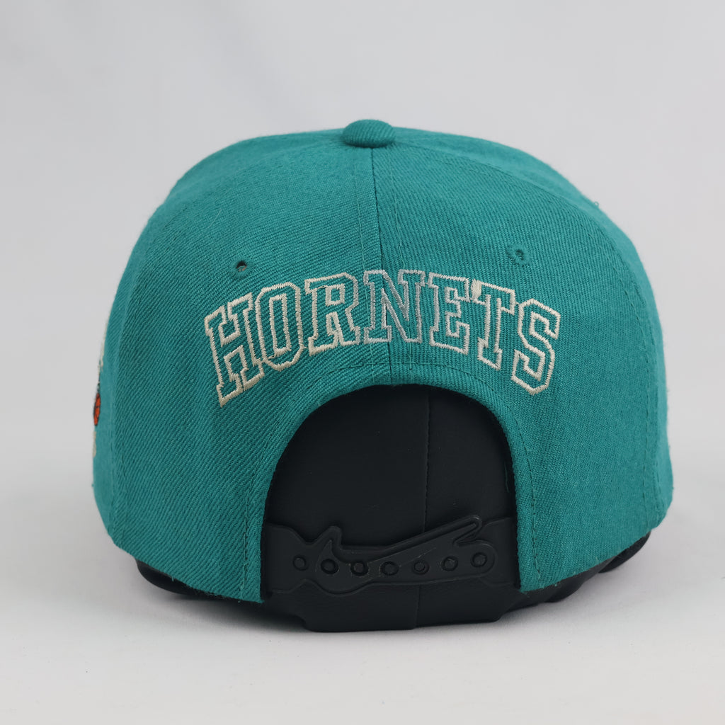 Classic Nike Team Sports Charlotte Hornets Cap - Thrifted Teal Green NBA Snapback