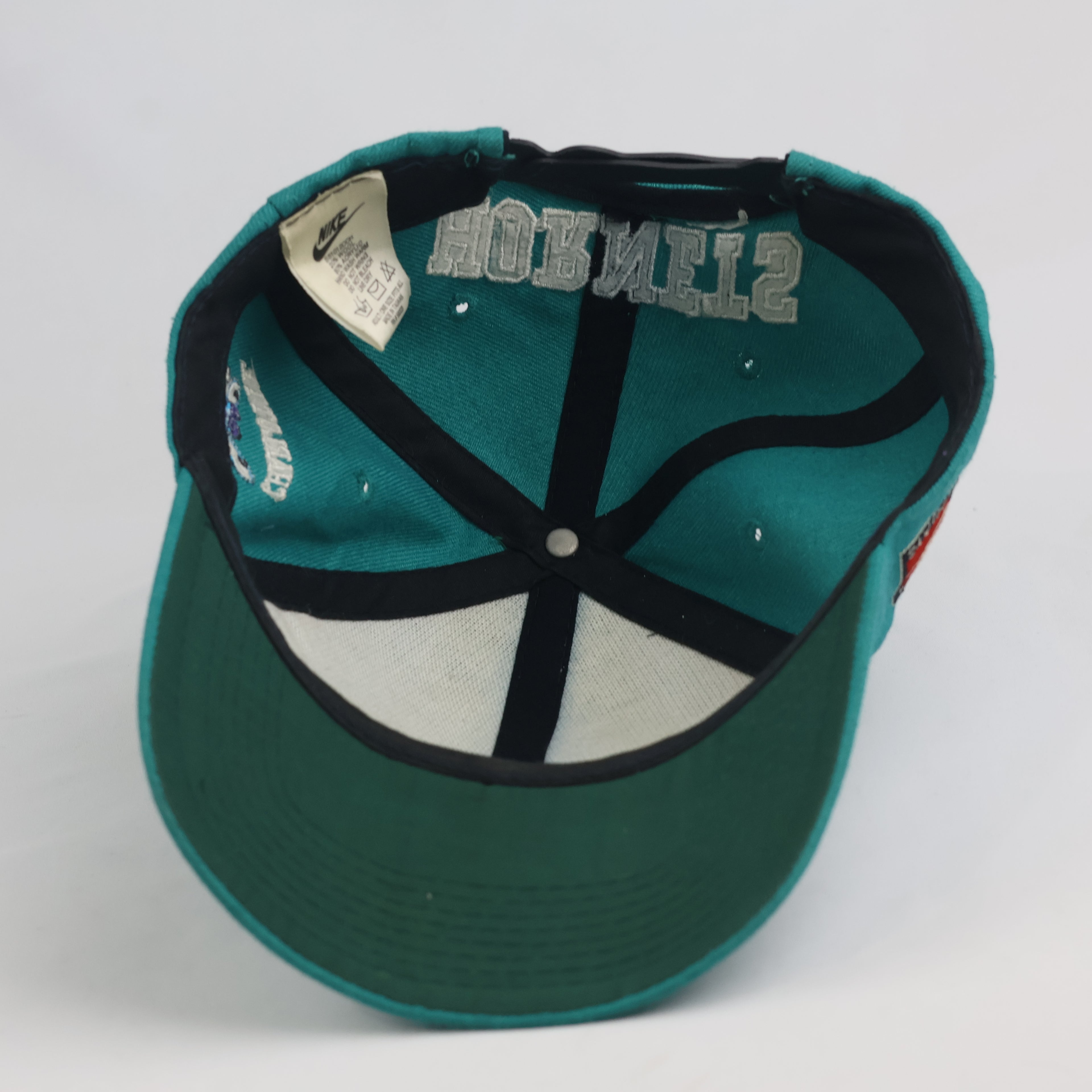 Classic Nike Team Sports Charlotte Hornets Cap - Thrifted Teal Green NBA Snapback