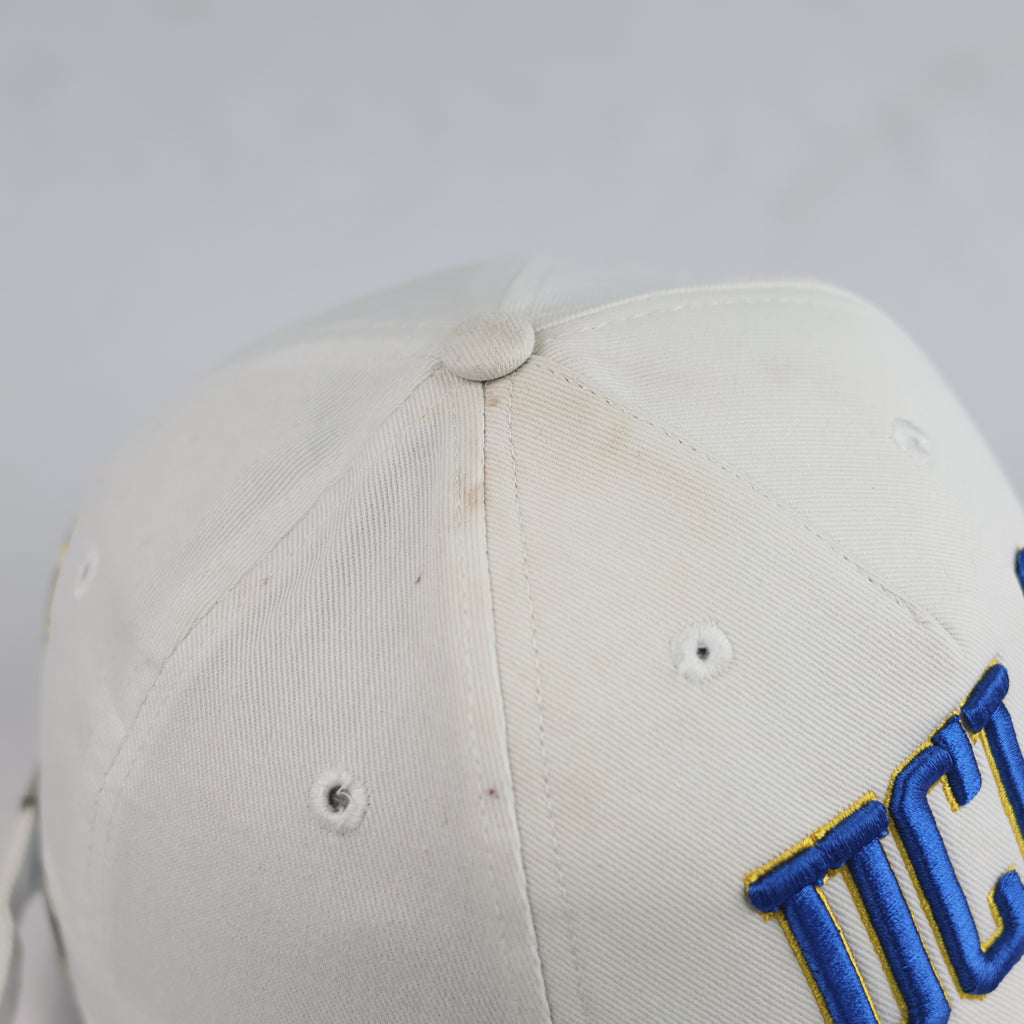 Thrifted UCLA Bruins 1919 White Vintage Baseball Dad Hat   | 10774