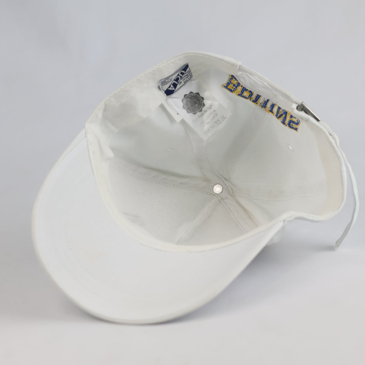 Thrifted UCLA Bruins 1919 White Vintage Baseball Dad Hat   | 10774