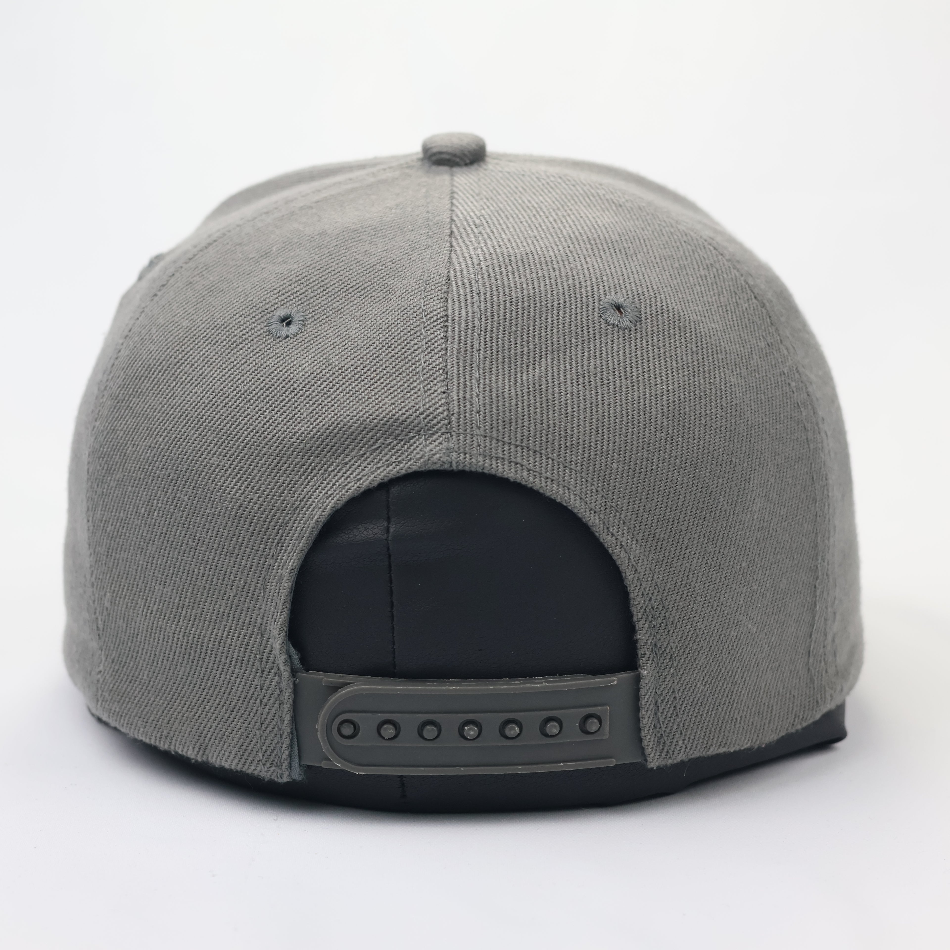 REBEL High-Density Embroidered Snapback – Two-Tone Grey & Black