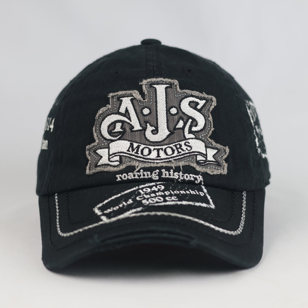 Thrifted AJS Motorcycles 1949 World Championship Black Cap | 10773