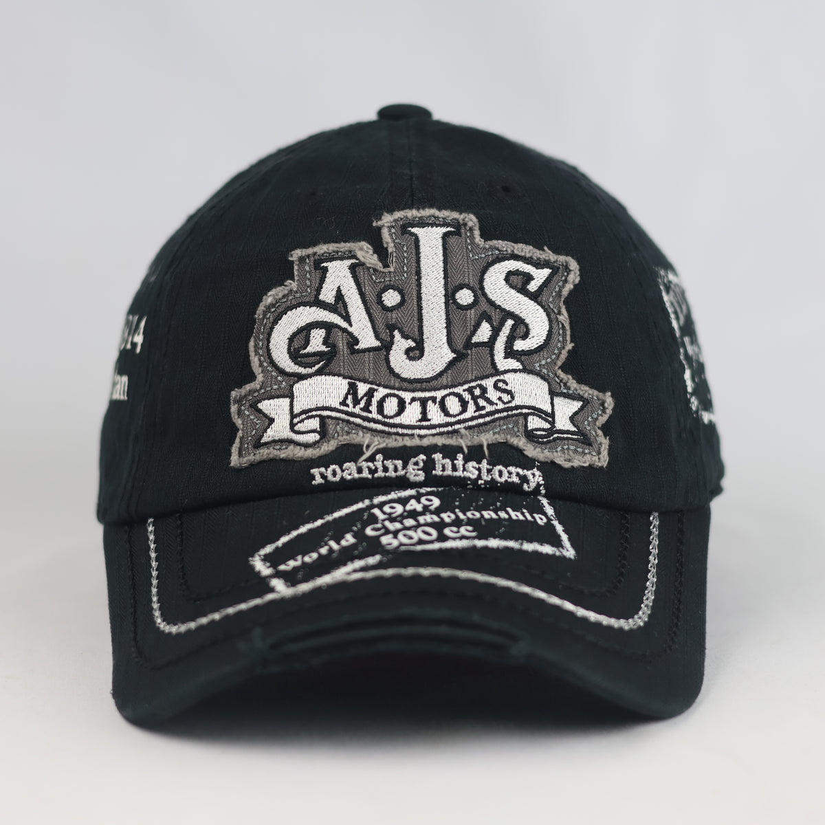 Thrifted AJS Motorcycles 1949 World Championship Black Cap | 10773