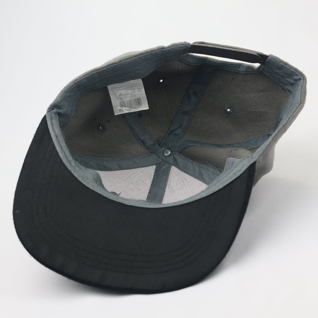 REBEL High-Density Embroidered Snapback – Two-Tone Grey & Black