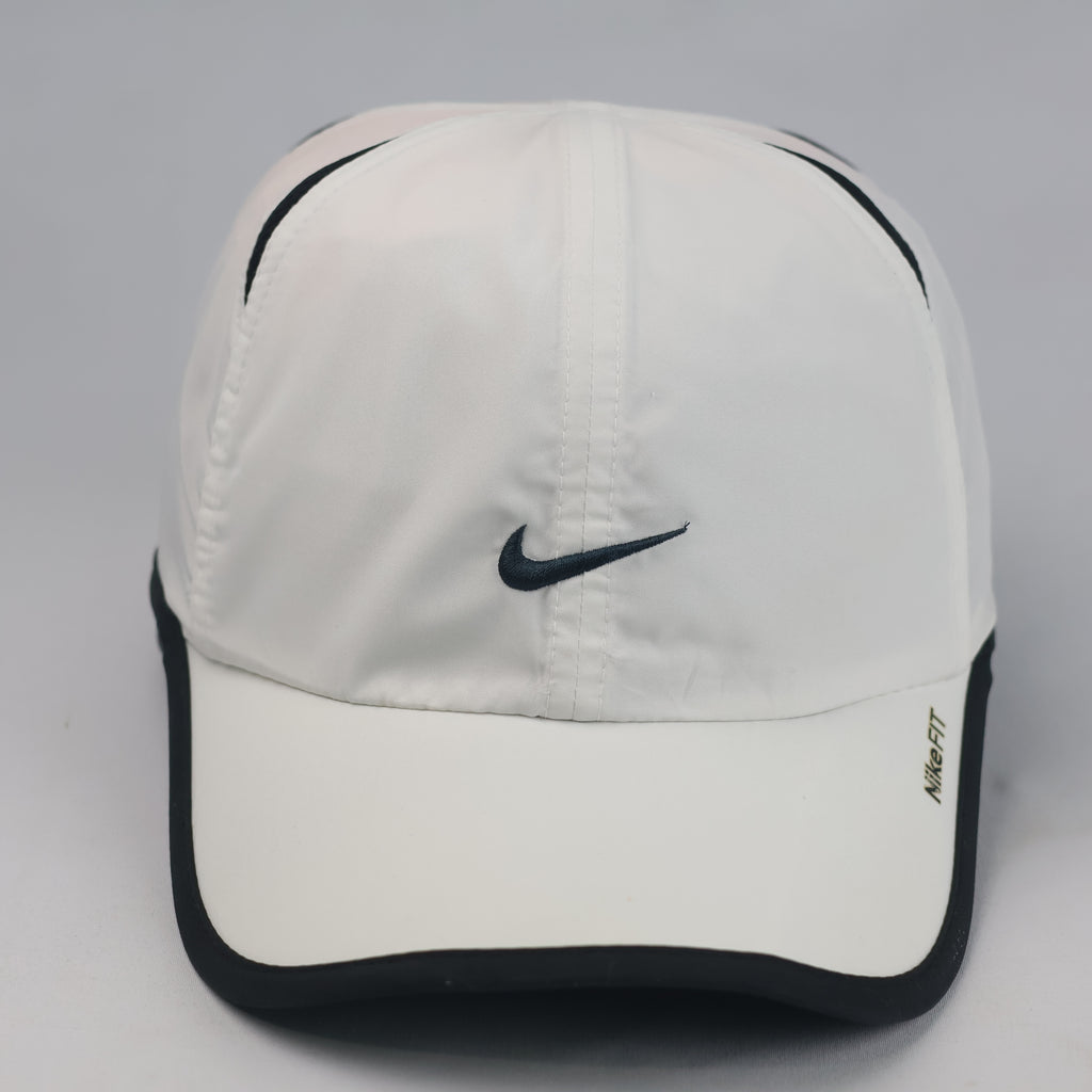 Thrifted Nike FIT Lightweight Breathable White Sport Cap | 10793
