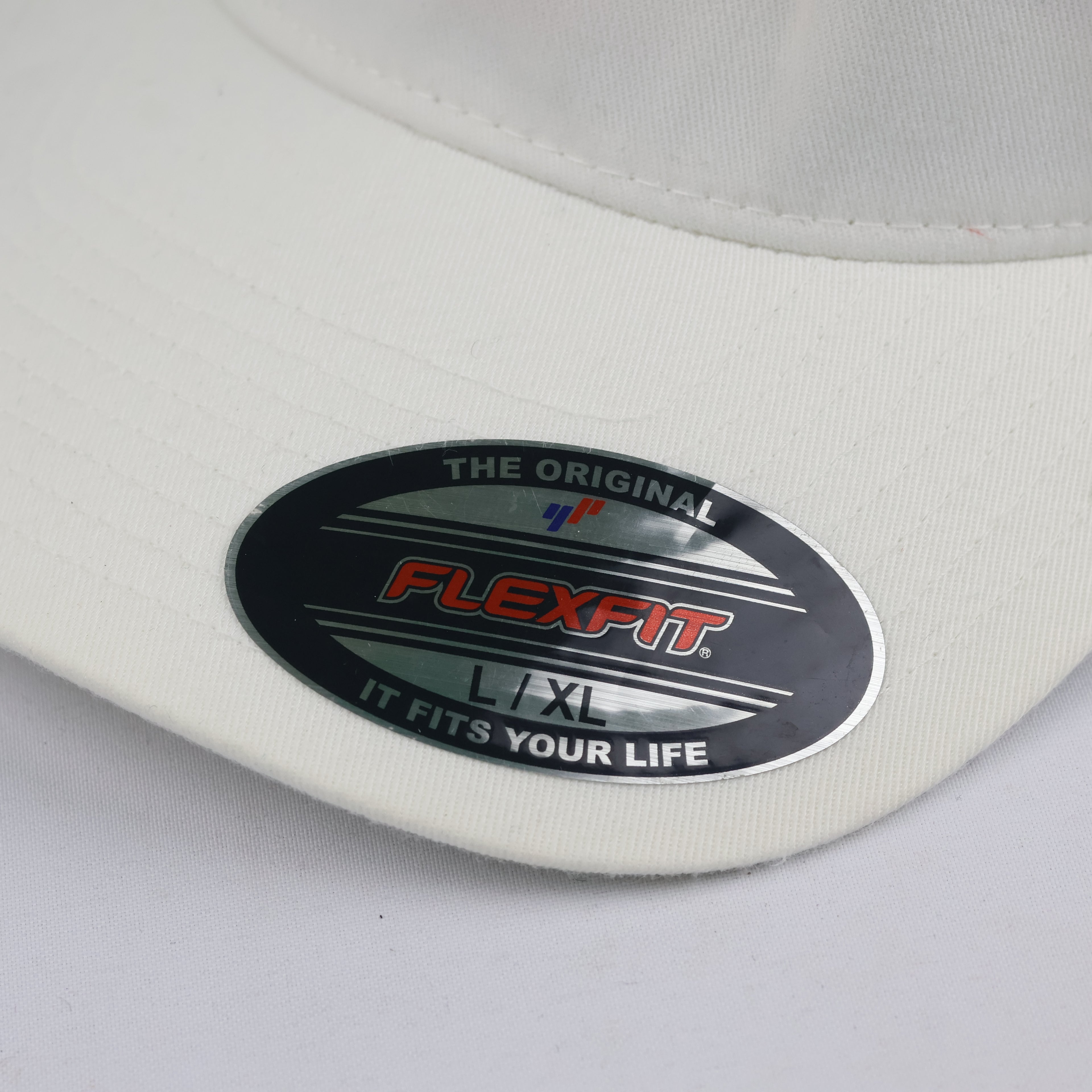 Classic Wajax Corporate Promo Cap - White & Red Flexfit Hat with Maple Leaf