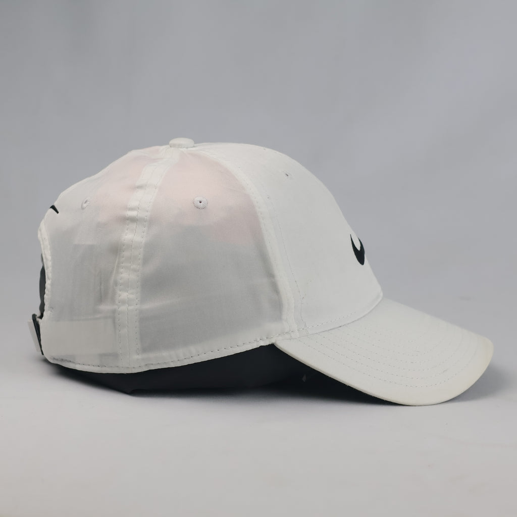 Thrifted Nike Golf White Swoosh Dri-FIT Sport Cap | 10791