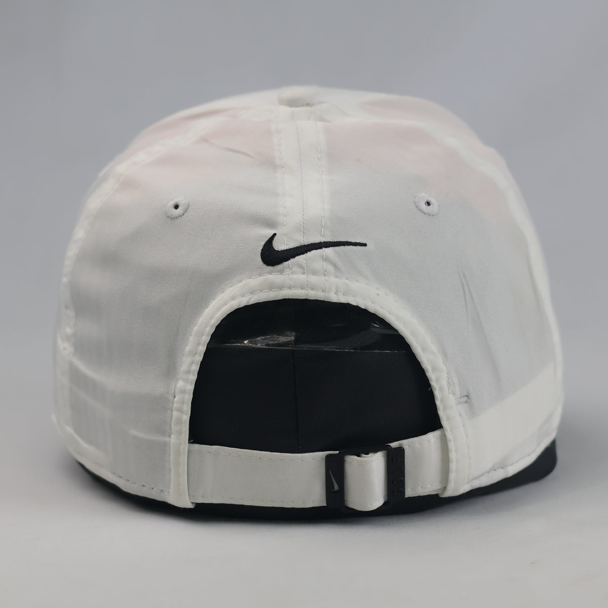 Thrifted Nike Golf White Swoosh Dri-FIT Sport Cap | 10791