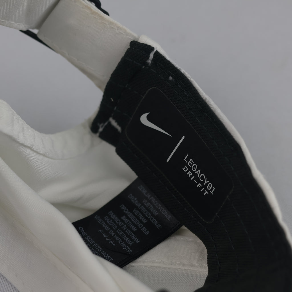 Thrifted Nike Golf White Swoosh Dri-FIT Sport Cap | 10791