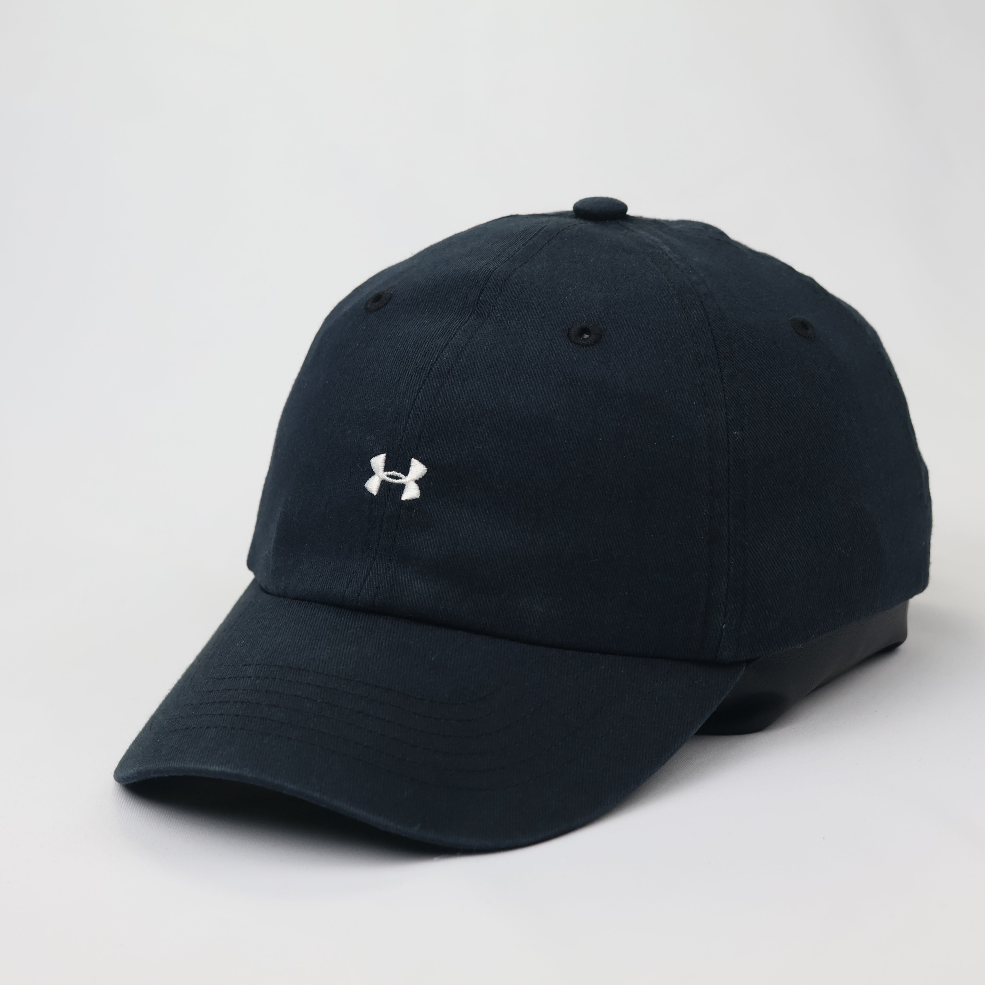 Under Armour Micro-Logo Thrifted Baseball Cap – Navy Blue Dad Hat