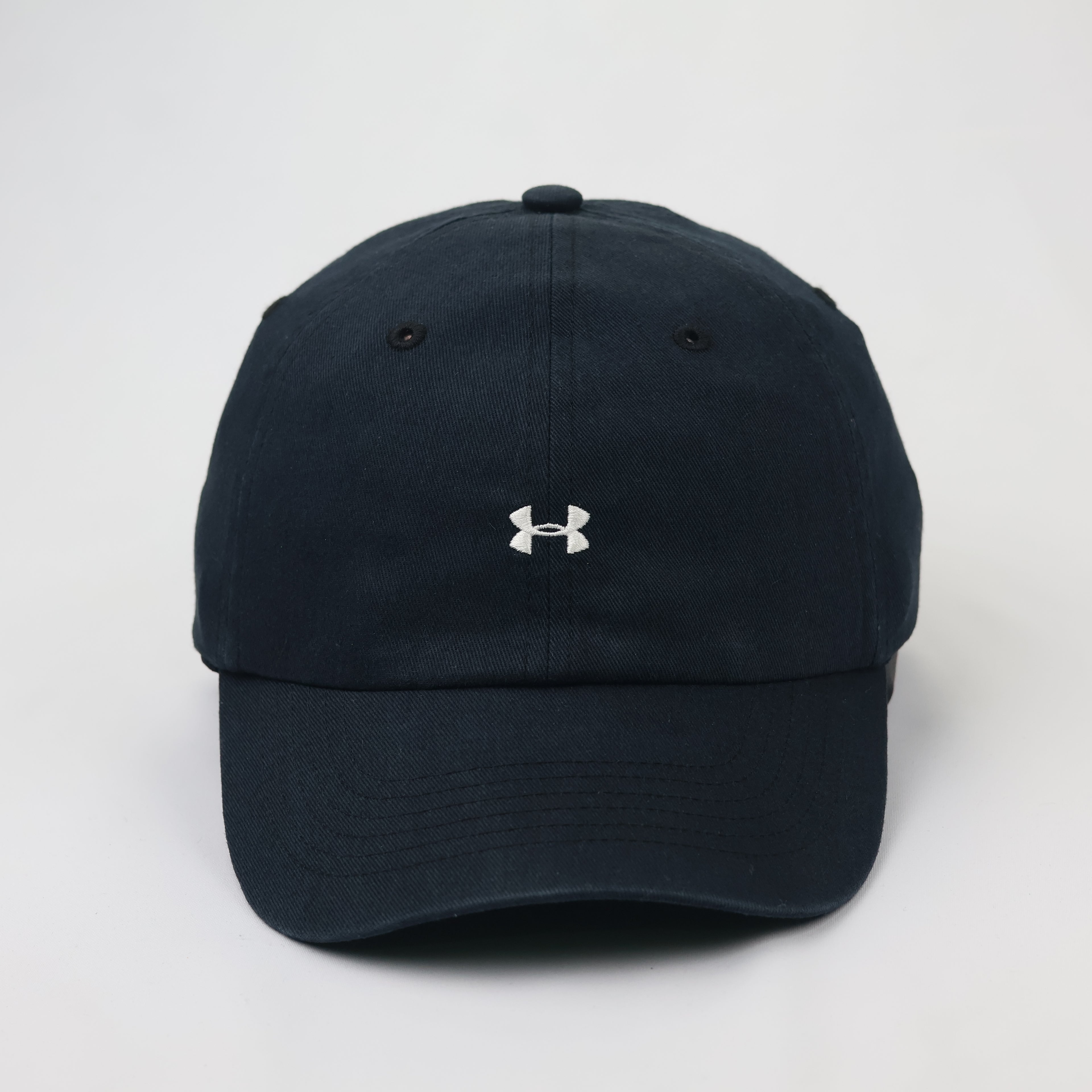 Under Armour Micro-Logo Thrifted Baseball Cap – Navy Blue Dad Hat