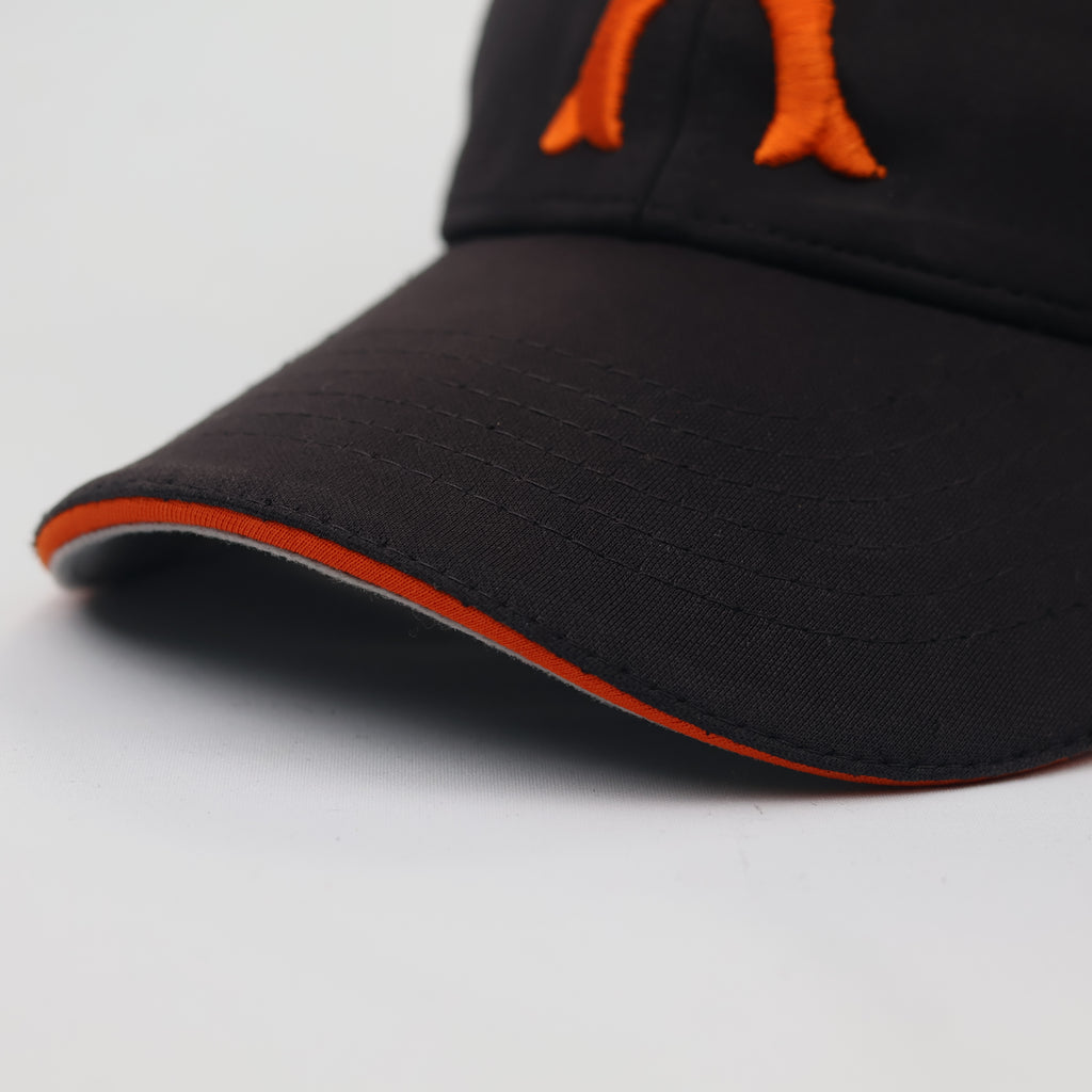 Orange Letter "A" Varsity Style Mesh Back Hat – Thrifted Black