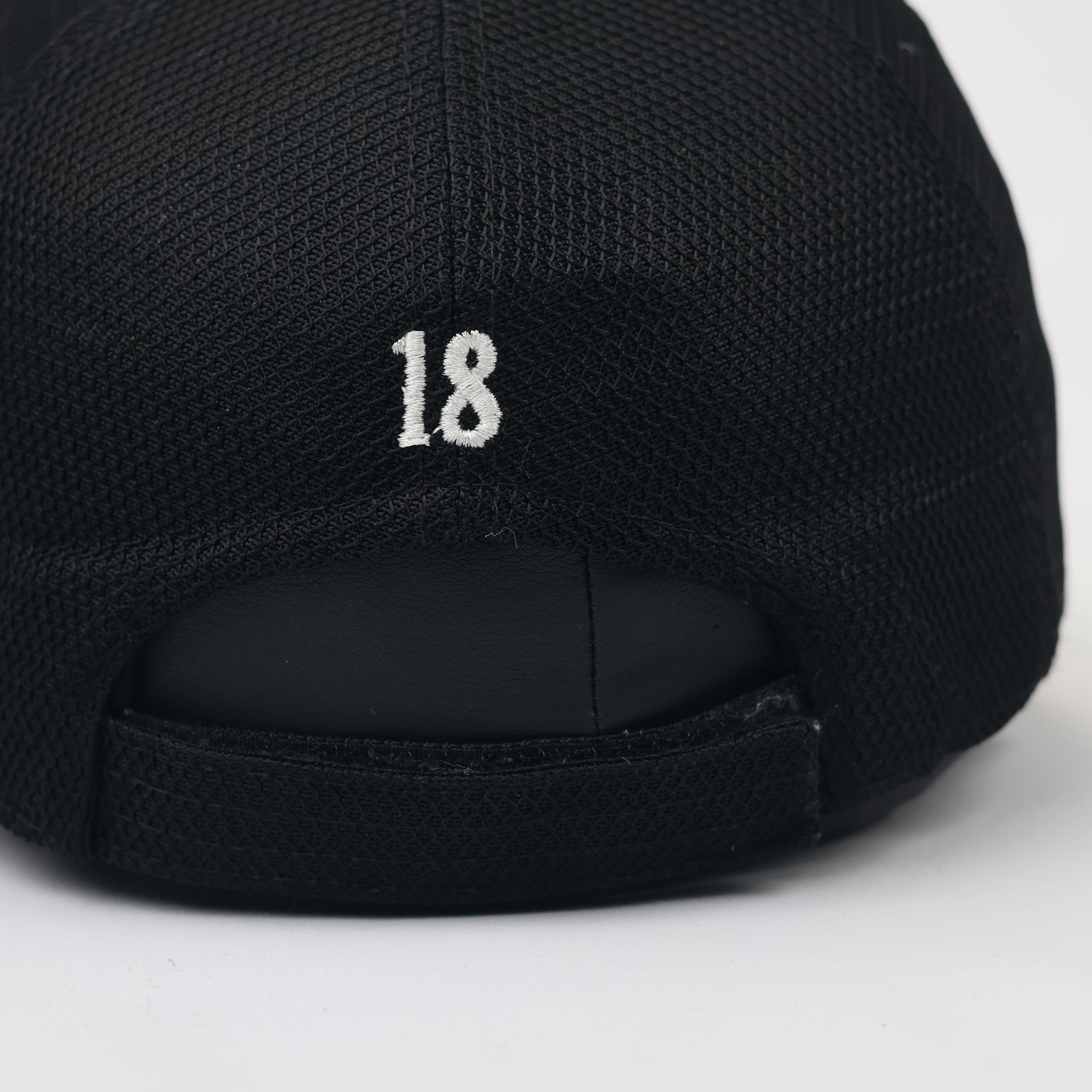 Orange Letter "A" Varsity Style Mesh Back Hat – Thrifted Black