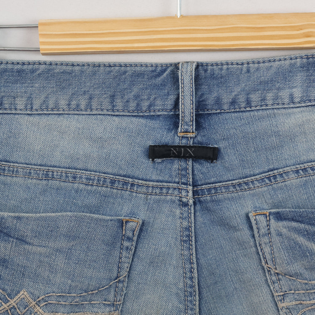 Thrifted Nix Men's Light Blue Straight Leg Jeans 34 Waist/ J1031