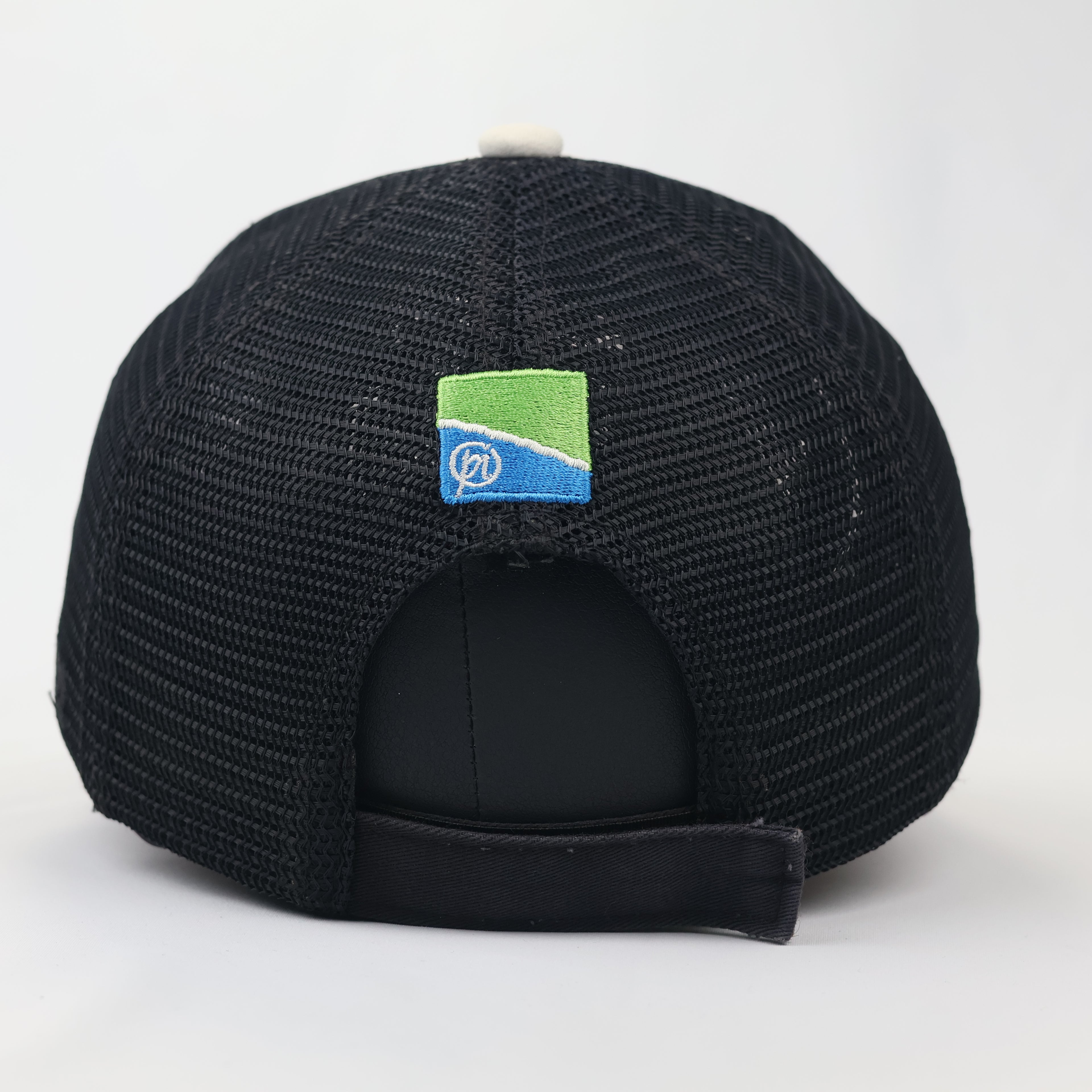 Preston Innovations Off-White & Black Mesh Trucker Cap