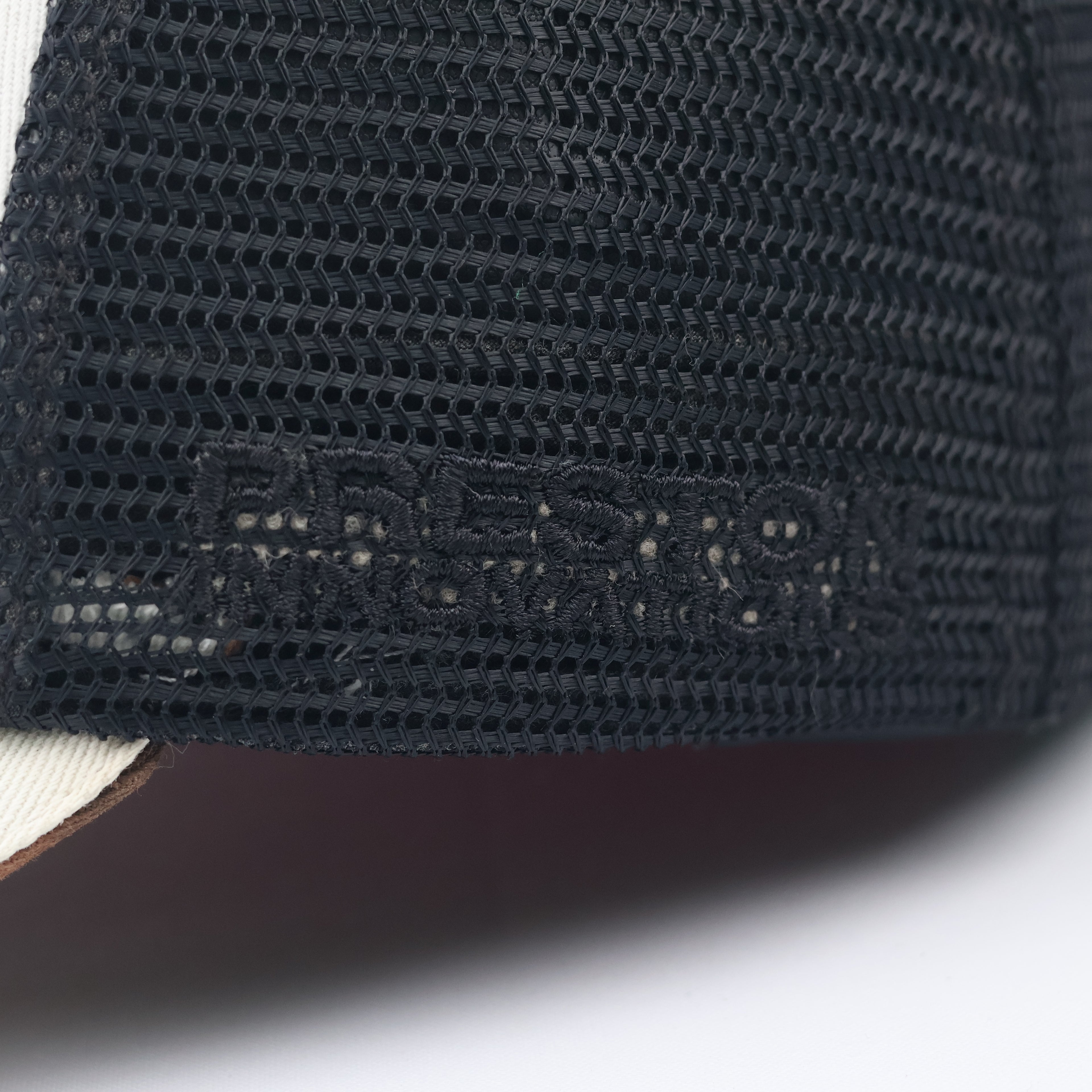 Preston Innovations Off-White & Black Mesh Trucker Cap