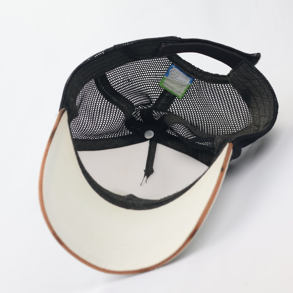 Preston Innovations Off-White & Black Mesh Trucker Cap