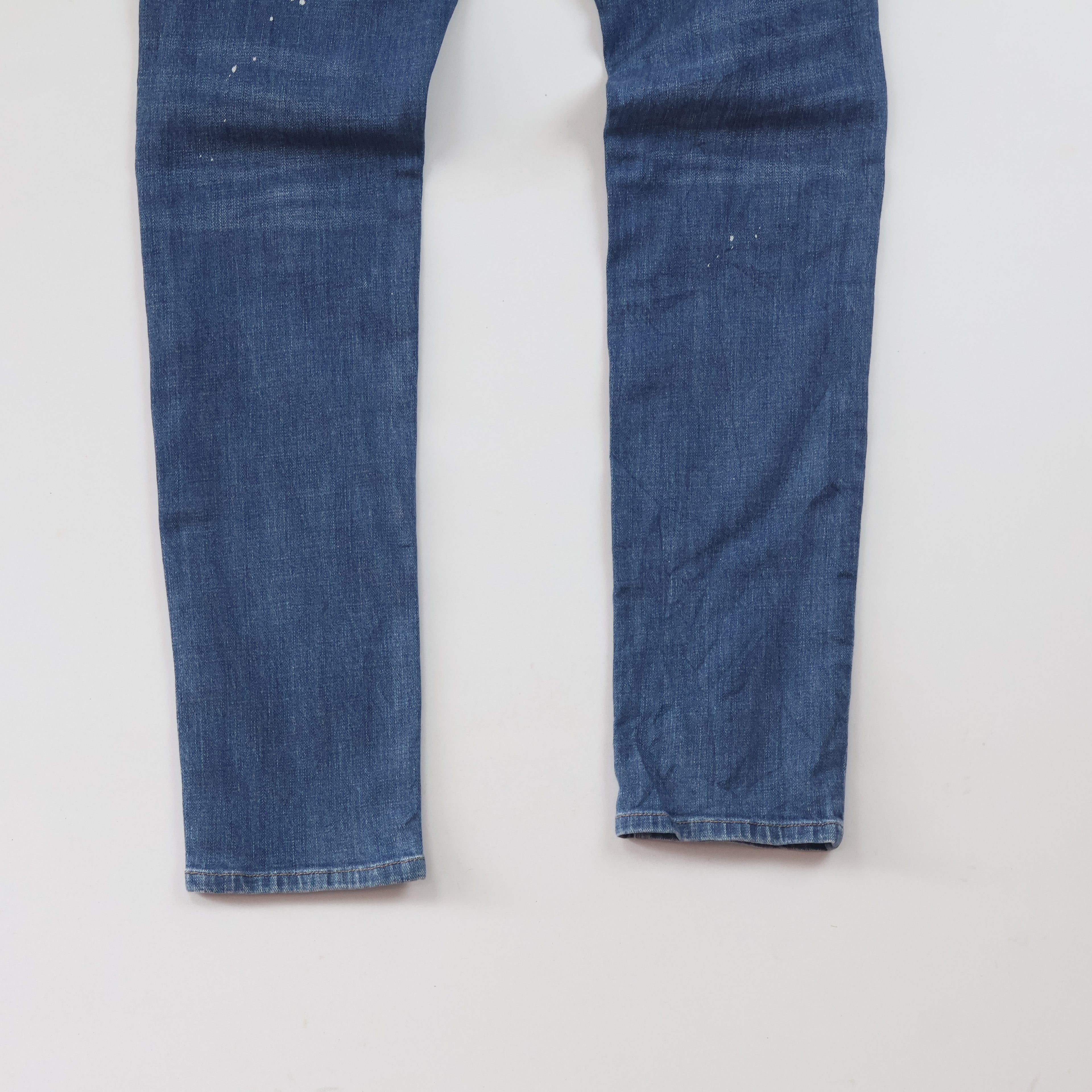 Thrifted Frank Stone Men's Ripped Blue Slim Jeans 32 Waist/ J1030