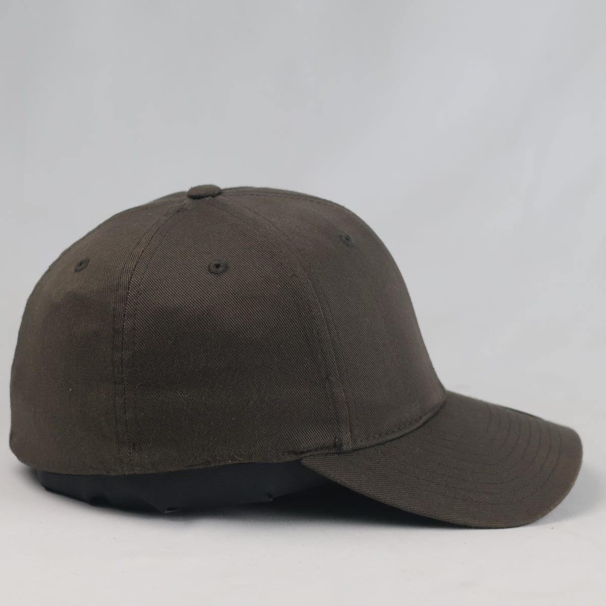 Thrifted Flexfit Original Dark Brown Plain Stretch Fit Cap | 10799