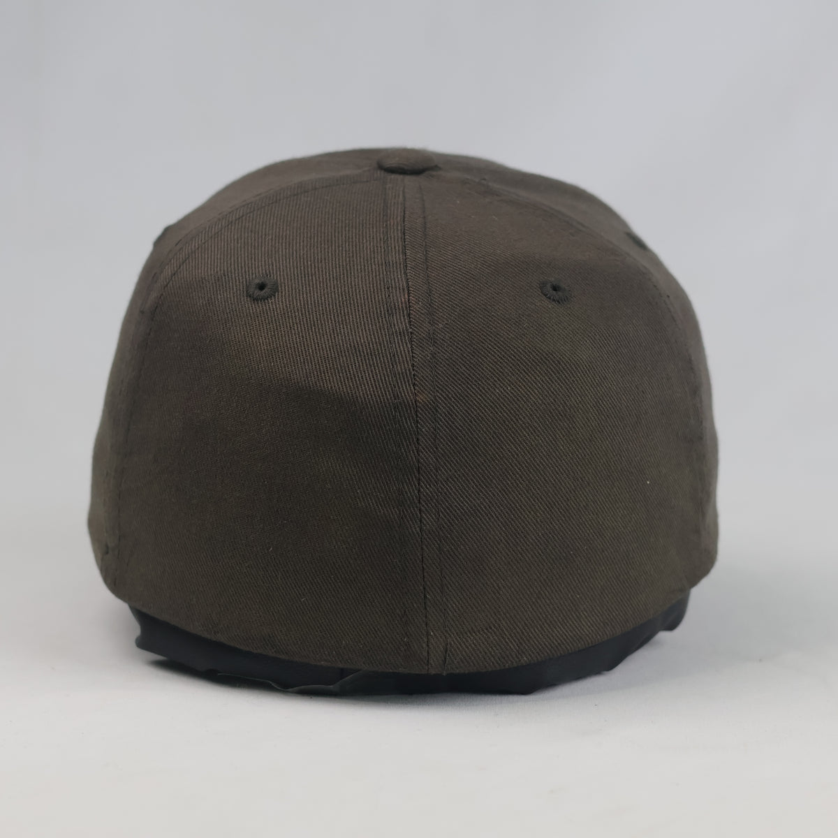 Thrifted Flexfit Original Dark Brown Plain Stretch Fit Cap | 10799