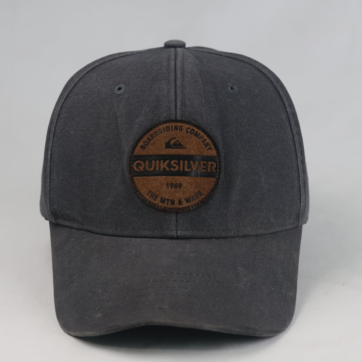 Thrifted Quiksilver Charcoal Canvas Snapback Cap (OSFM, 58-60 cm) | 10795