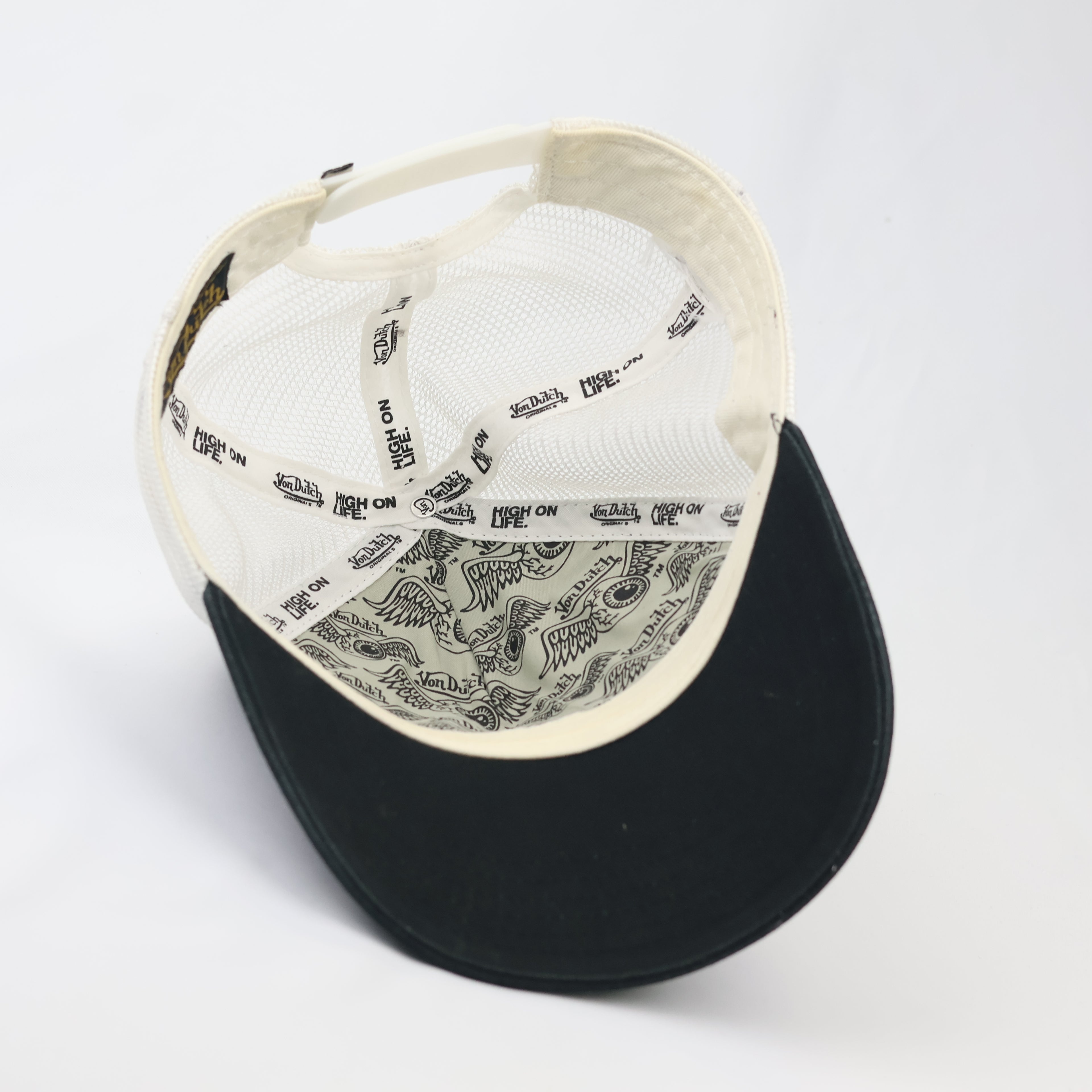 Von Dutch Originals Embroidered Thrifted Trucker Cap - Monochrome Series
