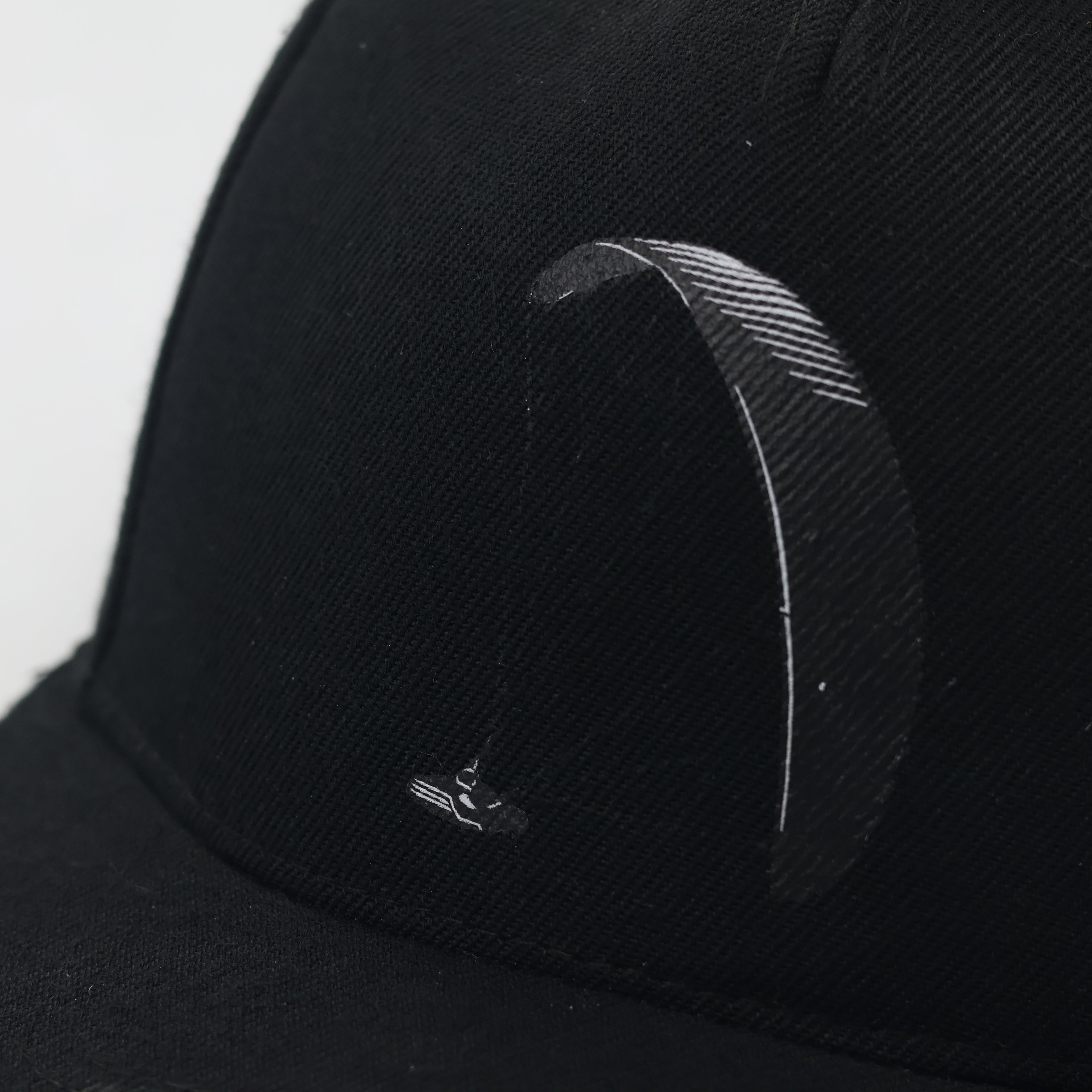 Paragliding Graphic Black Snapback Cap - Beechfield Vintage