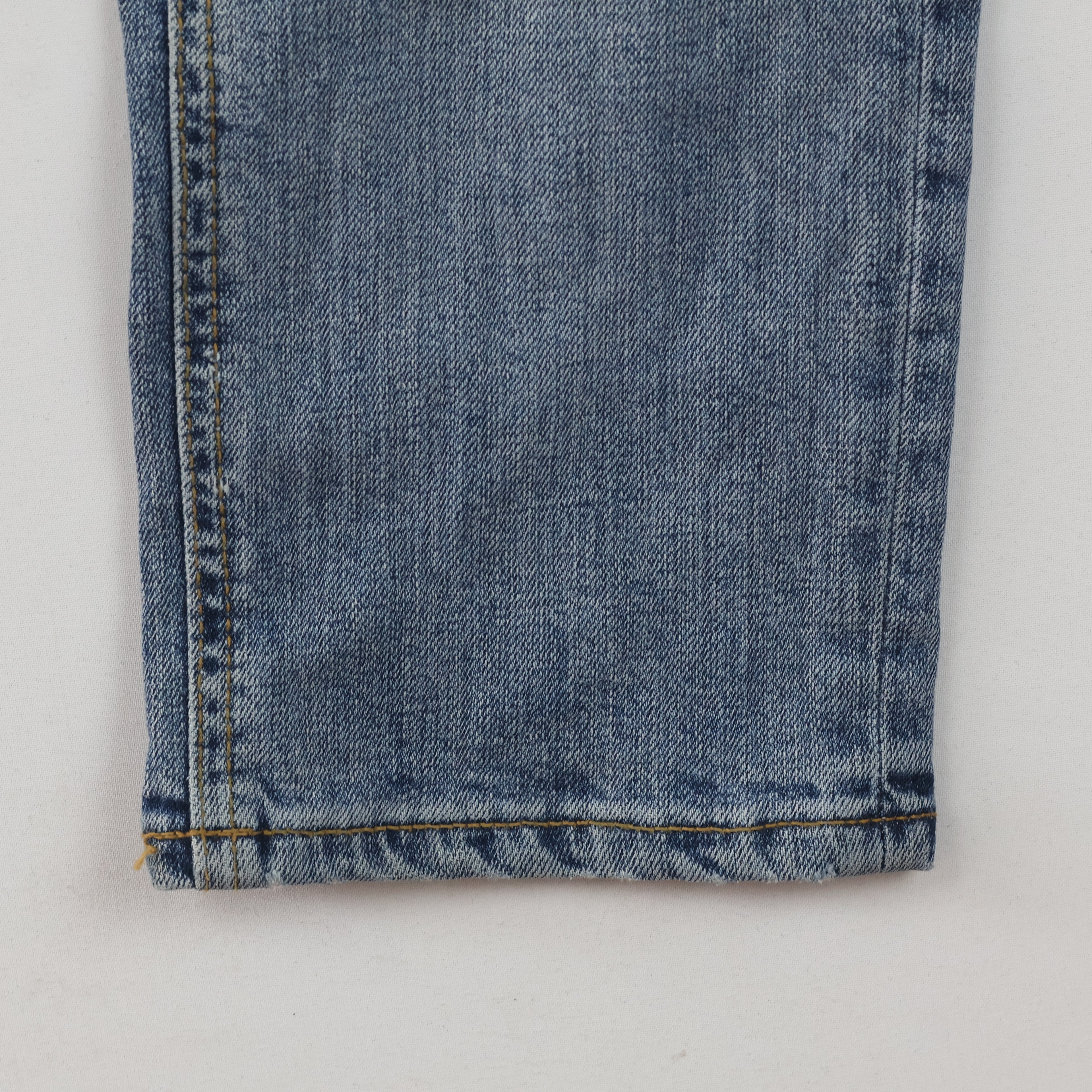 Thrifted Fatalism Men's Blue Straight Leg Denim Jeans 32 Waist/ J1025