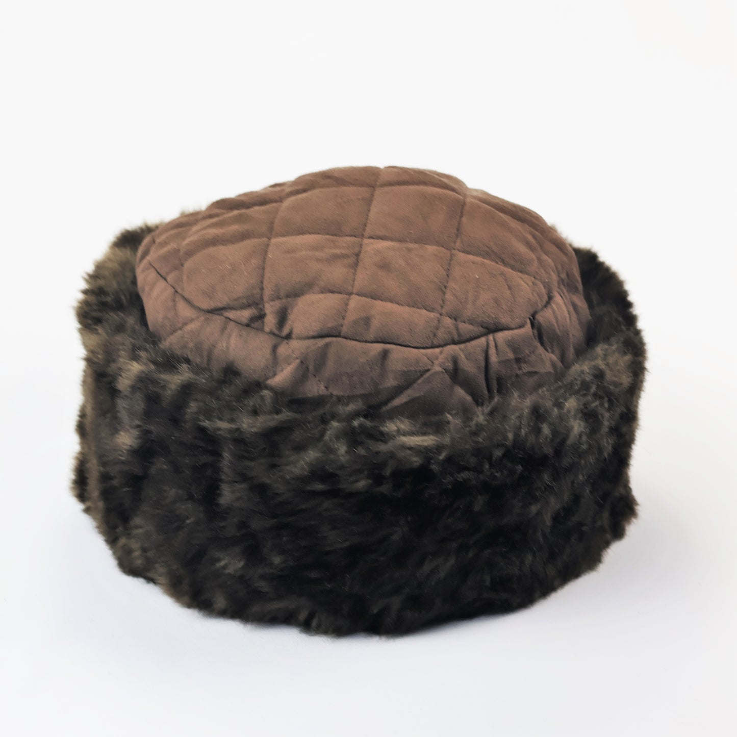 Golden FUR Black Ribbed Thrifted Beanie – Signature Logo Patch Winter Hat