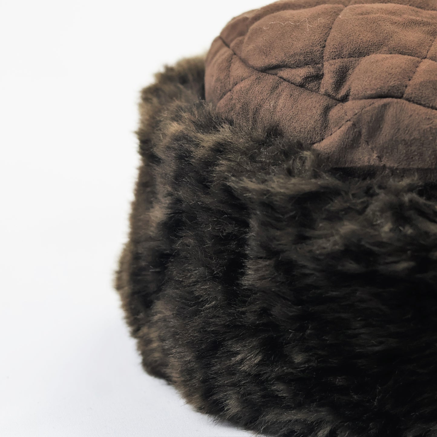 Golden FUR Black Ribbed Thrifted Beanie – Signature Logo Patch Winter Hat