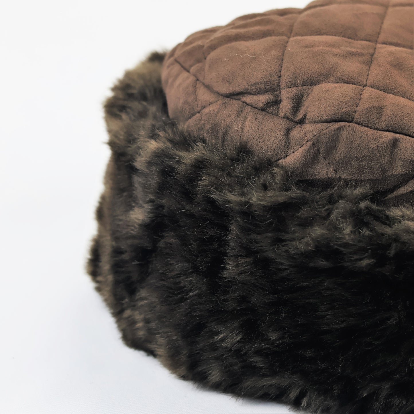 Golden FUR Black Ribbed Thrifted Beanie – Signature Logo Patch Winter Hat