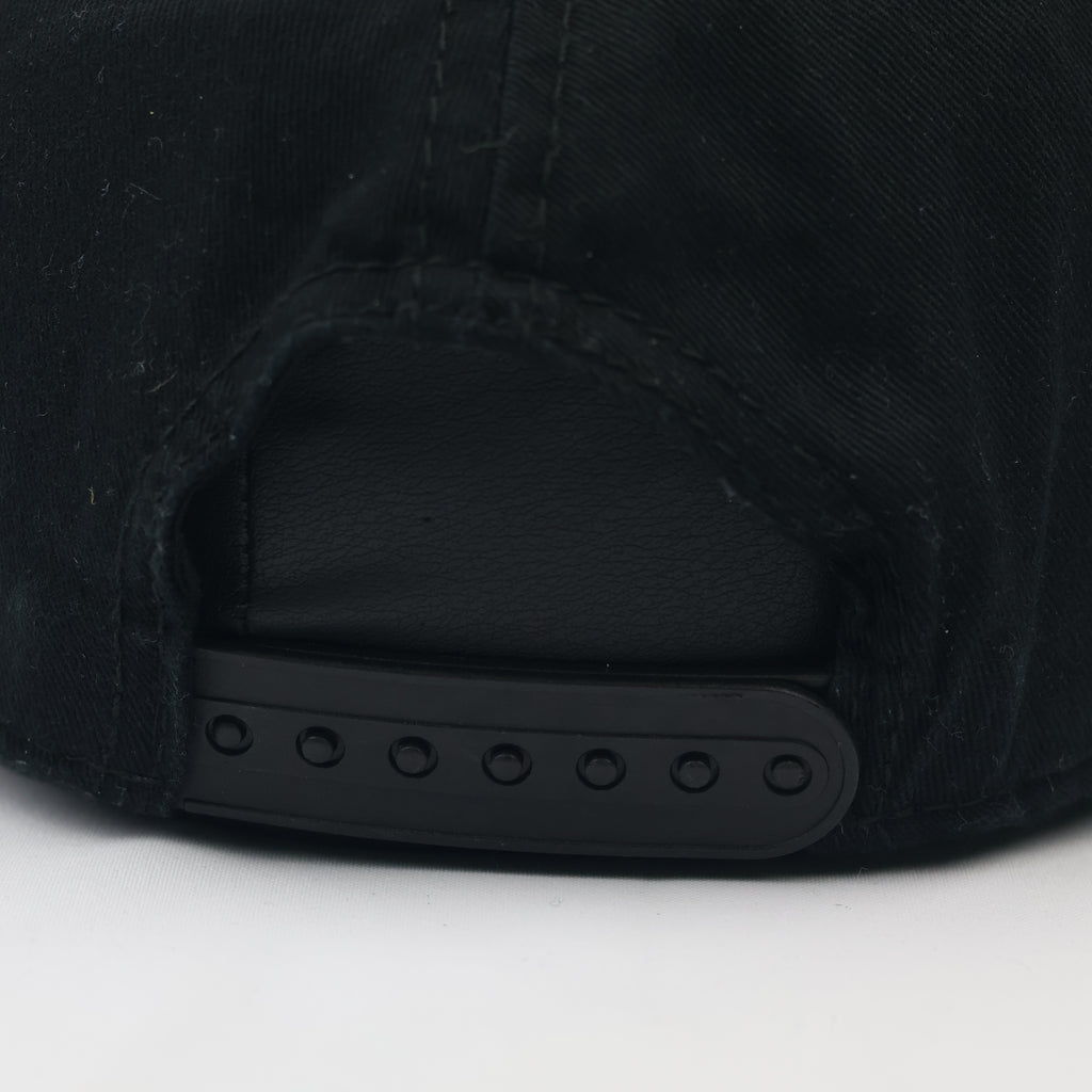 H&M "No Bad Vibes" Slogan Snapback Cap - Black & Floral