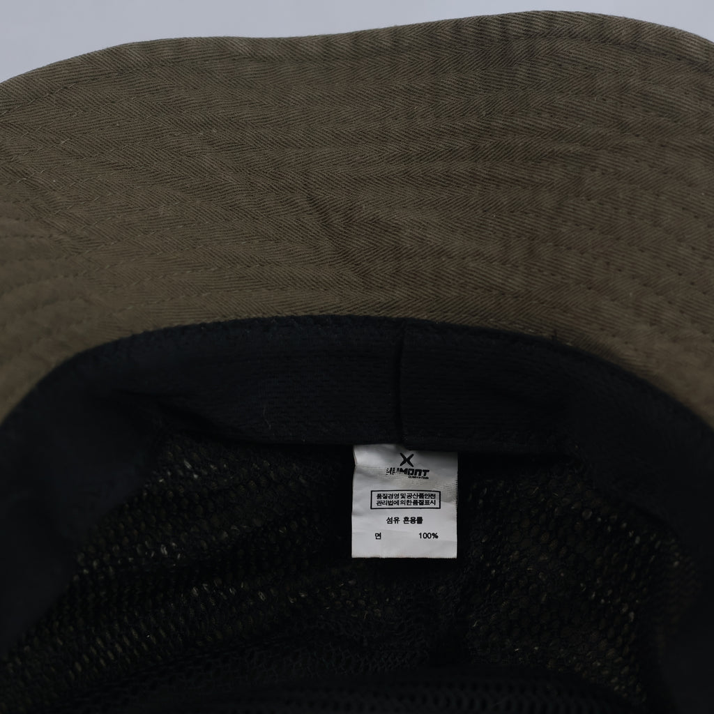 Thrifted Humont Olive Outdoor Safari Boonie Hat with Chin Cord