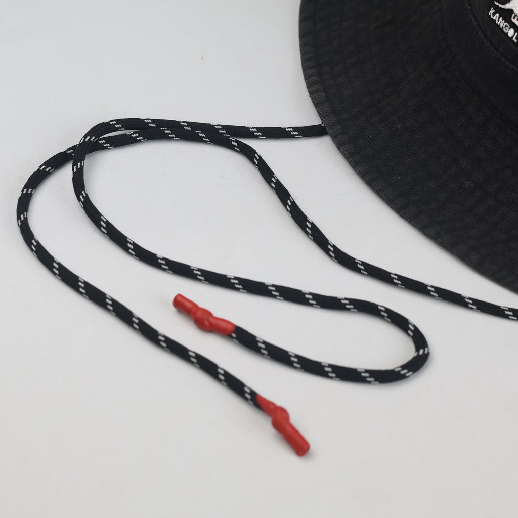 Thrifted Kangol Black Chin Strap Explorer Bucket Hat