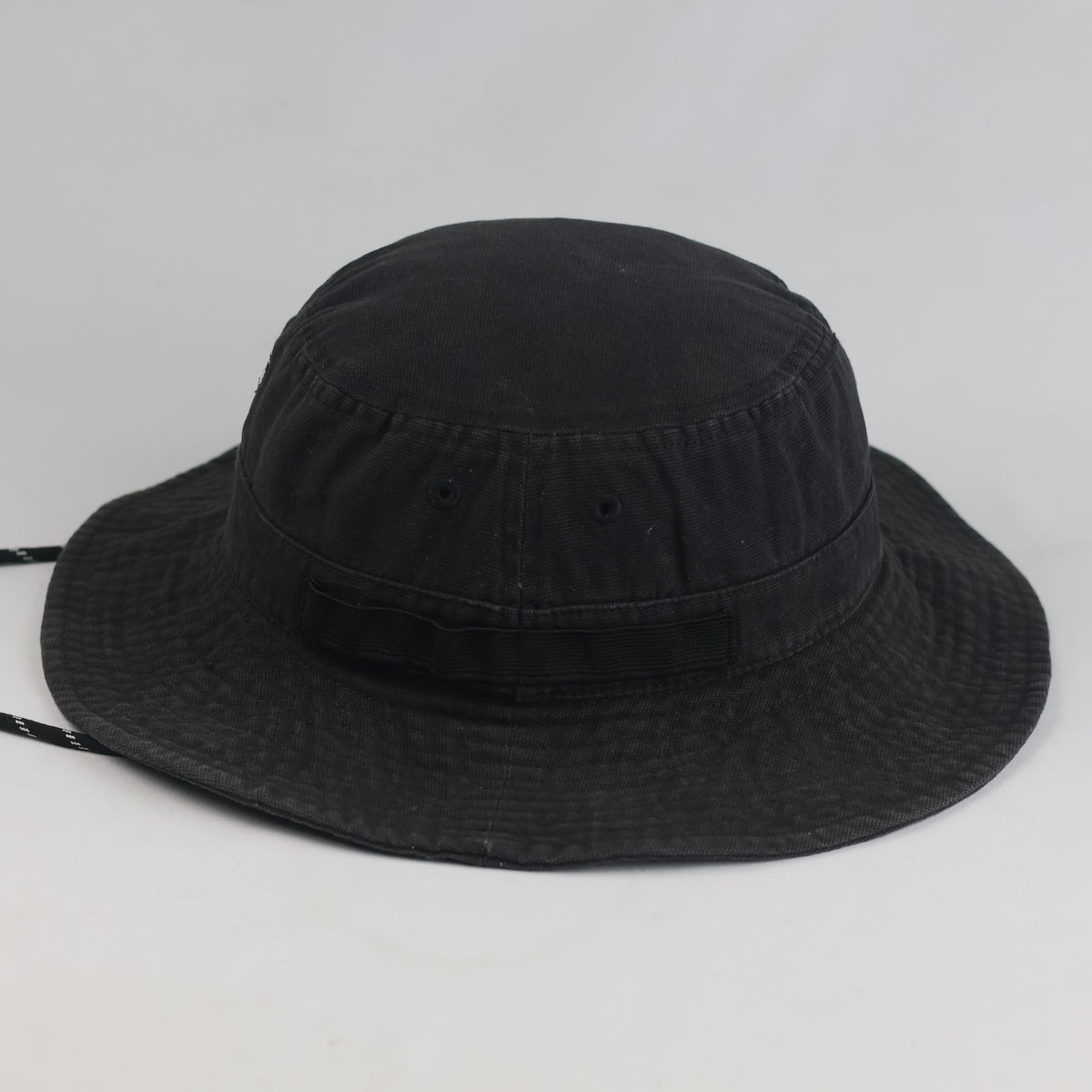 Thrifted Kangol Black Chin Strap Explorer Bucket Hat