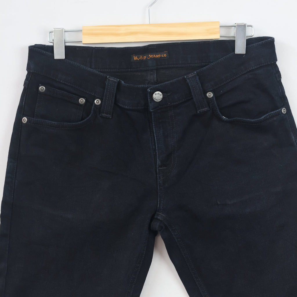 Thrifted Nudie Jeans Co Men's Slim Fit Black Jeans 30 Waist/ J1042
