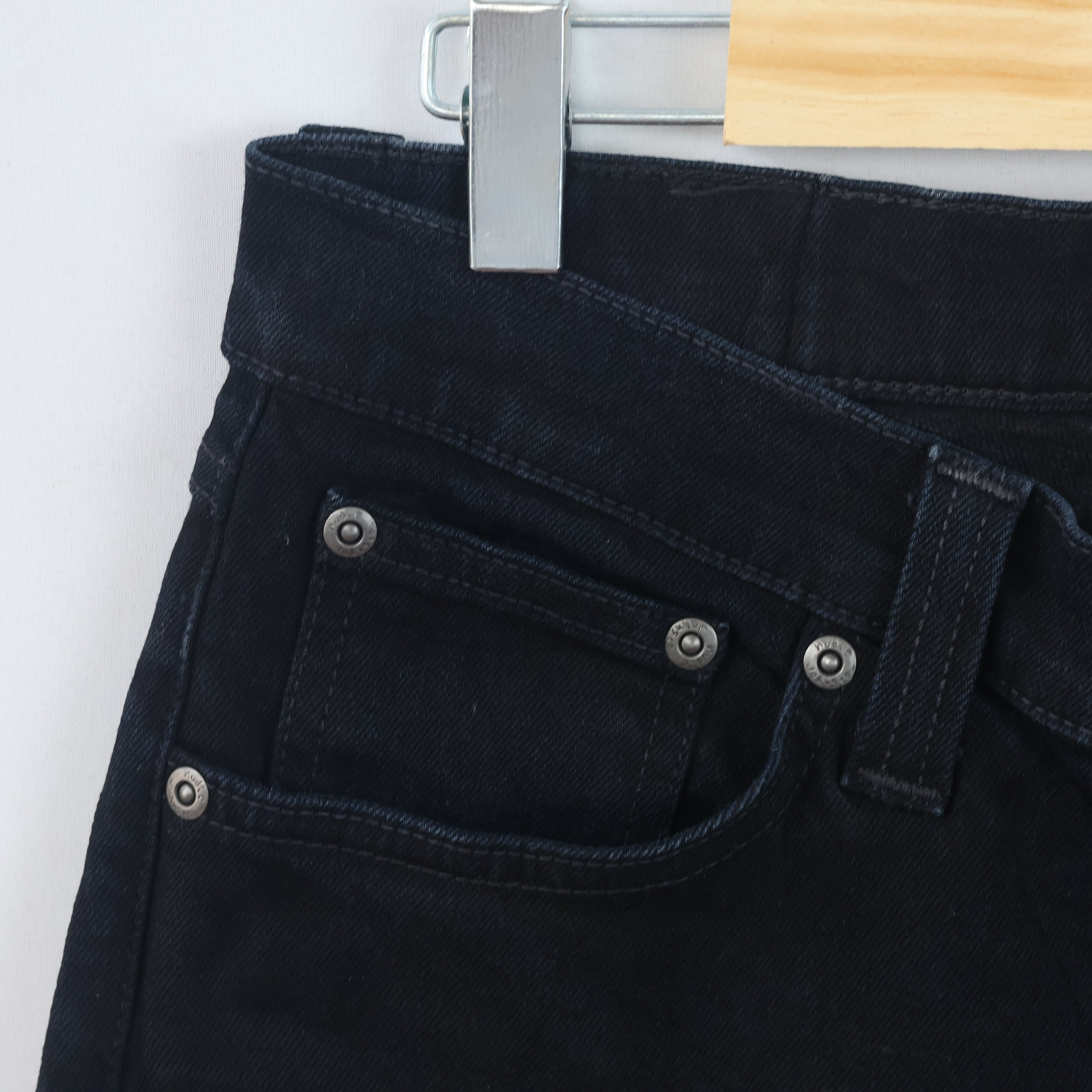 Thrifted Nudie Jeans Co Men's Slim Fit Black Jeans 30 Waist/ J1042