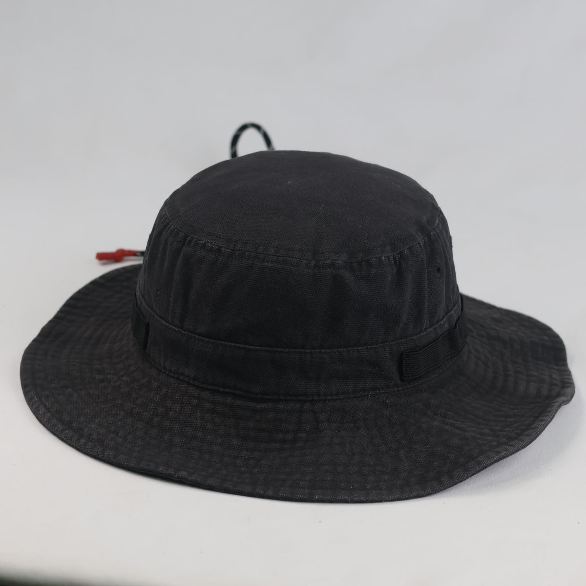 Thrifted Kangol Black Chin Strap Explorer Bucket Hat