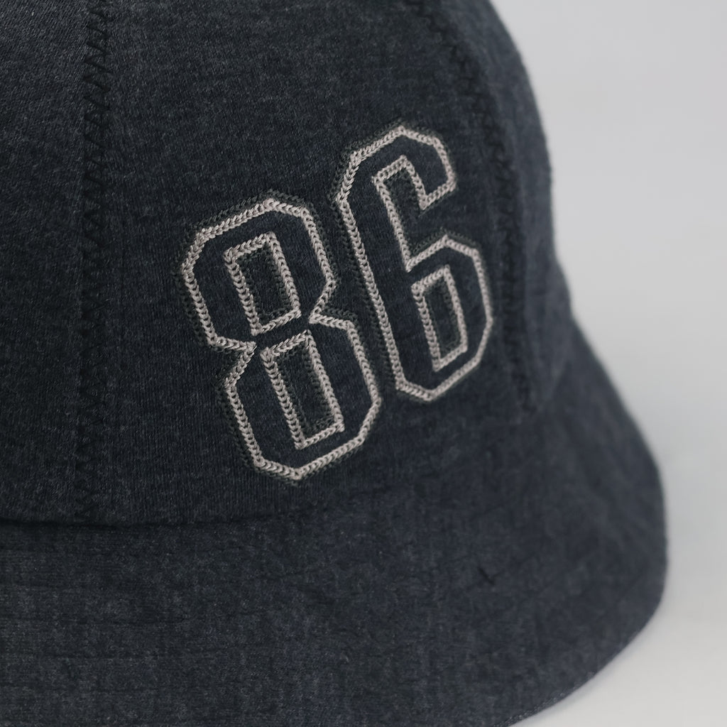 Thrifted LeCaf Number 86 Dark Charcoal Denim Bucket Hat