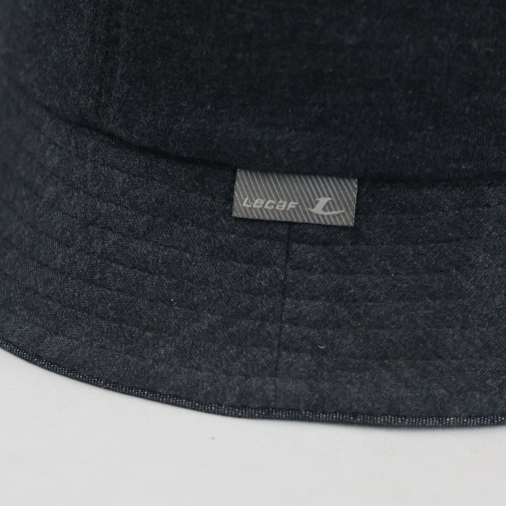 Thrifted LeCaf Number 86 Dark Charcoal Denim Bucket Hat