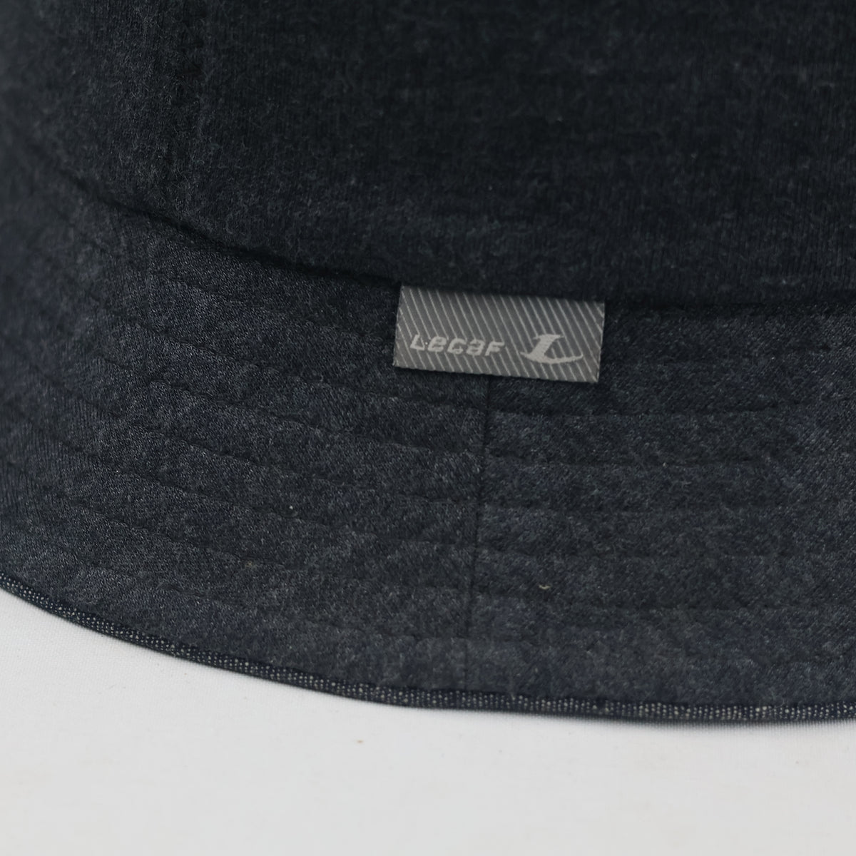 Thrifted LeCaf Number 86 Dark Charcoal Denim Bucket Hat